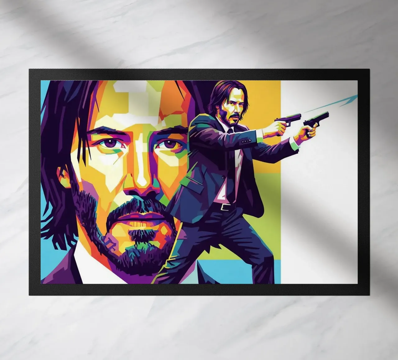 Keanu Reeves in WPAP art style zerbino da Hantamrata