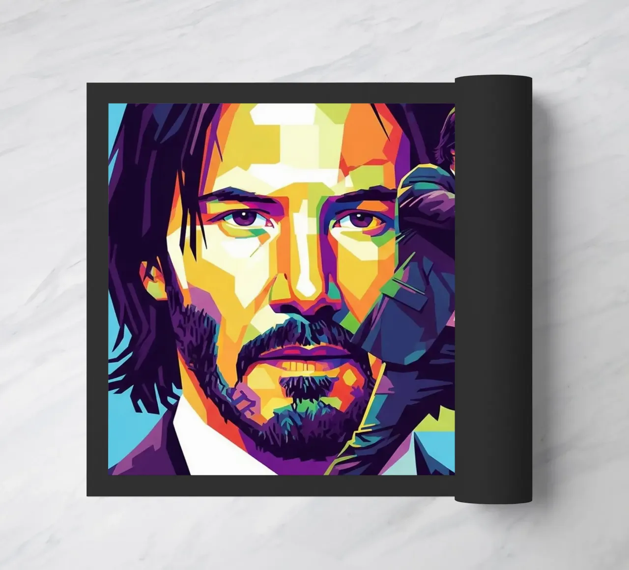 Keanu Reeves in WPAP art style zerbino da Hantamrata