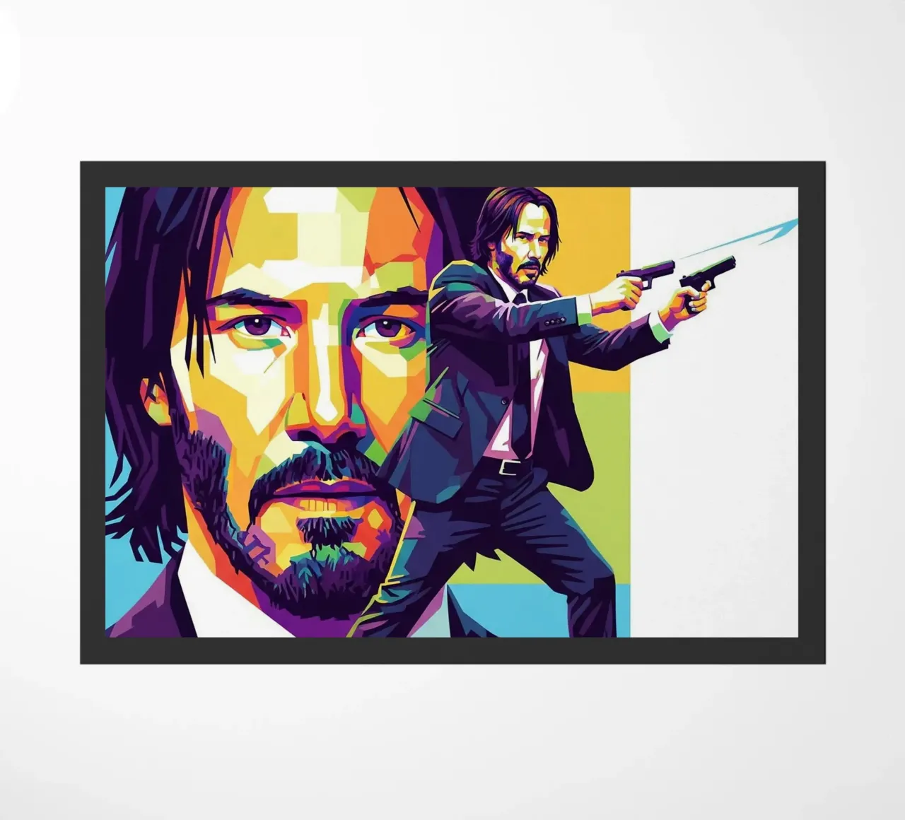 Keanu Reeves in WPAP art style zerbino da Hantamrata