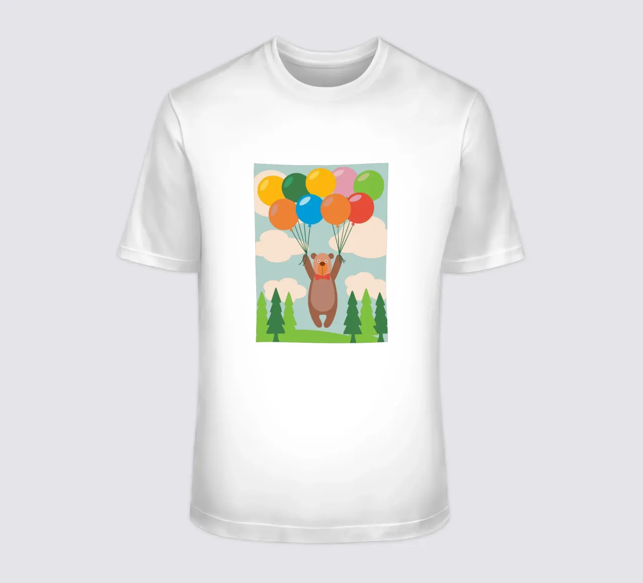 Orso con palloncino t-shirt da CUTE ANIMALS