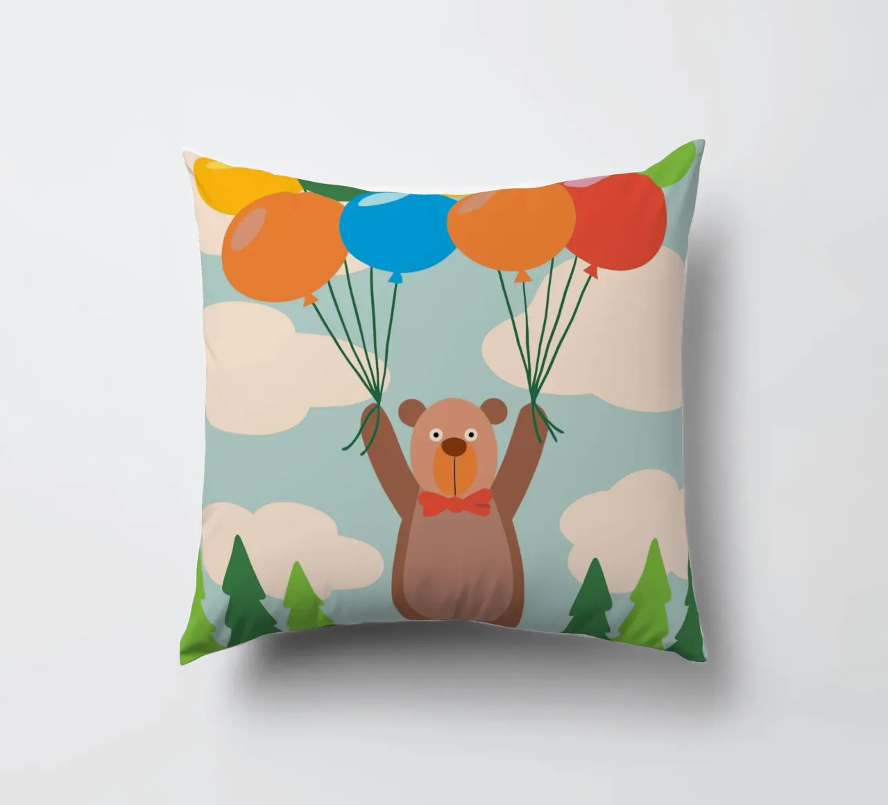 Orso con palloncino cuscino da CUTE ANIMALS