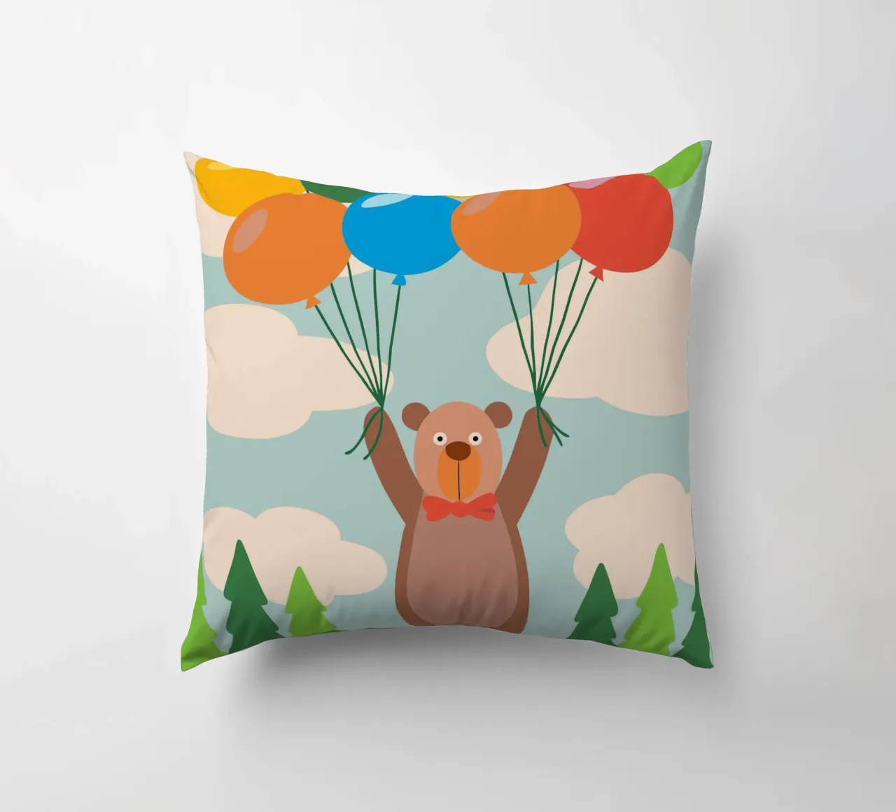 Orso con palloncino cuscino da CUTE ANIMALS