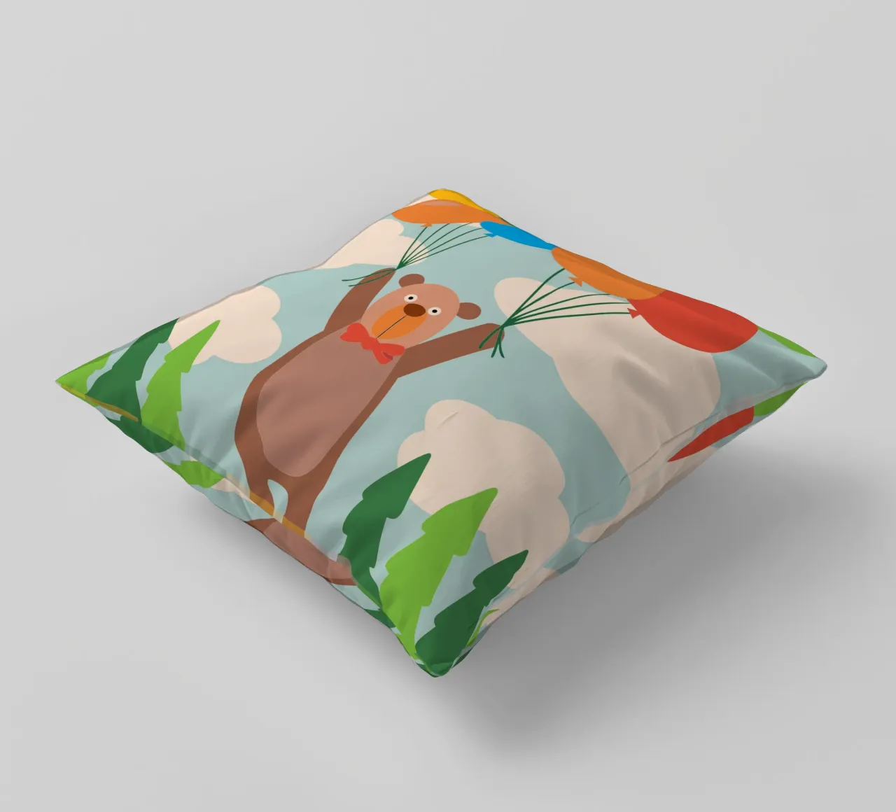 Orso con palloncino cuscino da CUTE ANIMALS