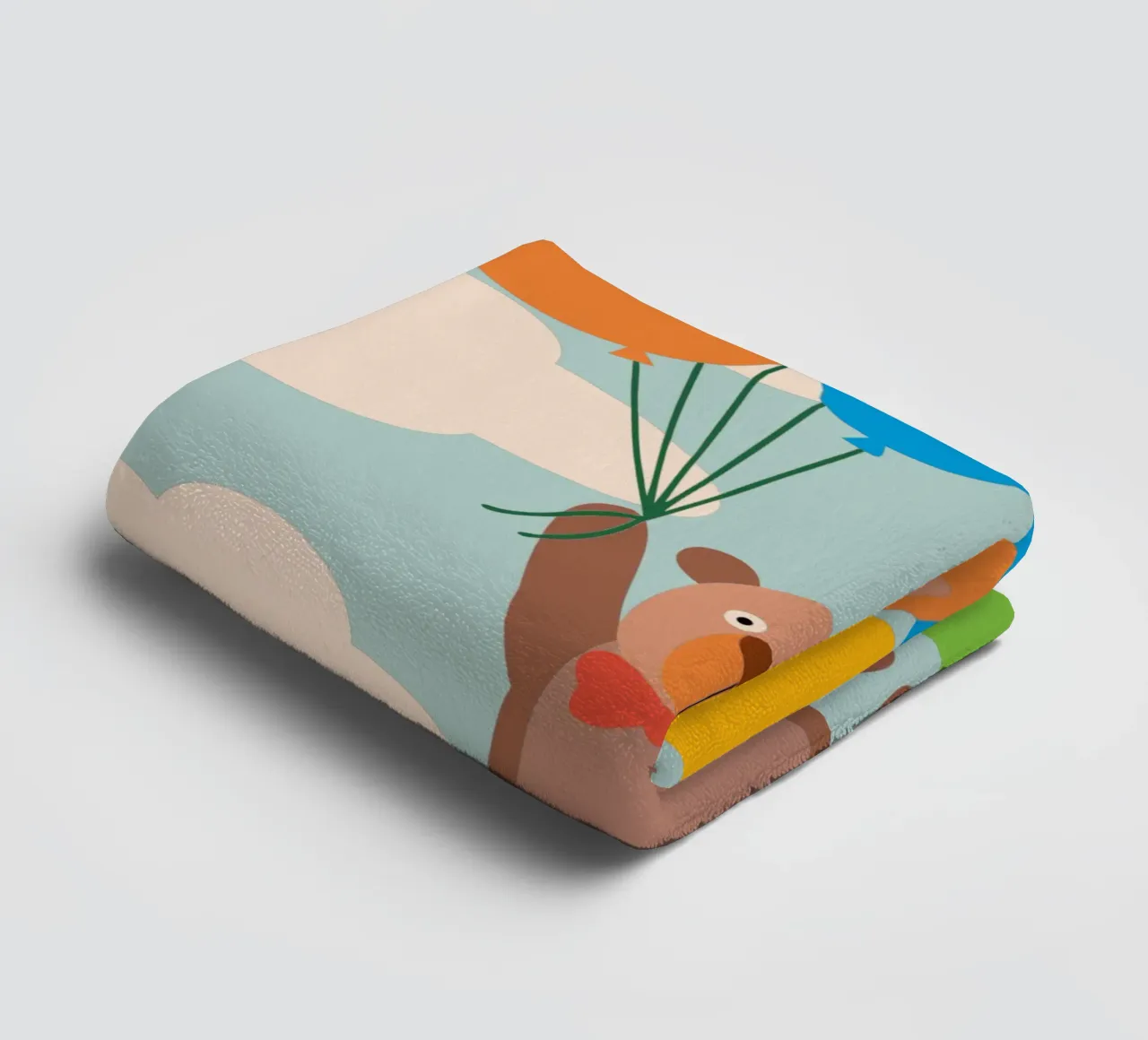 Orso con palloncino asciugamano da bagno da CUTE ANIMALS