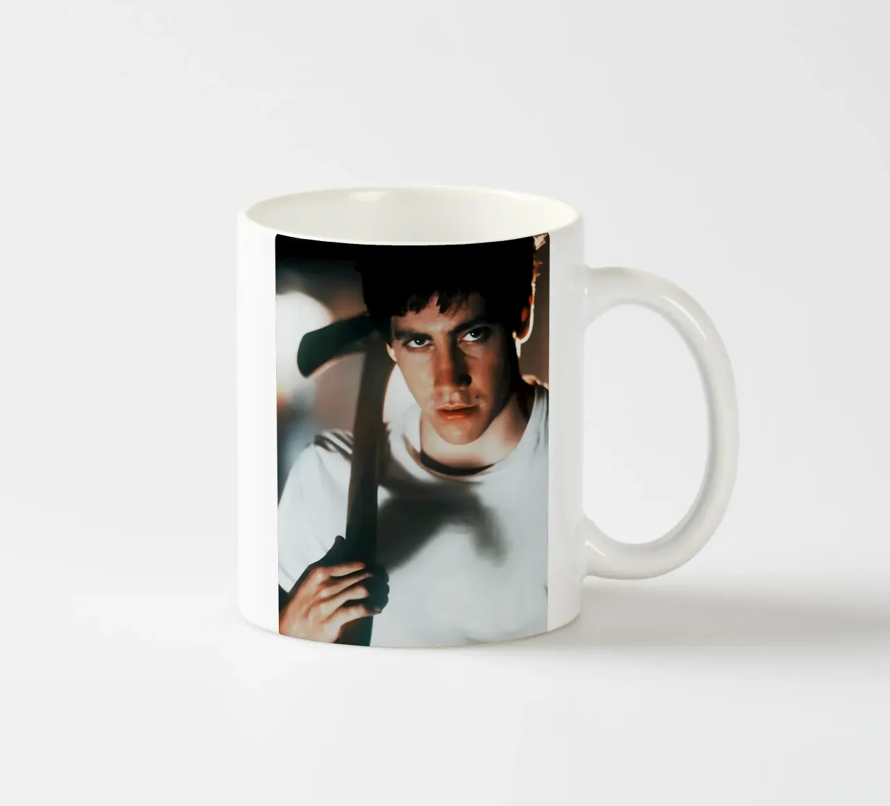 young man tazza in ceramica da Low poly art