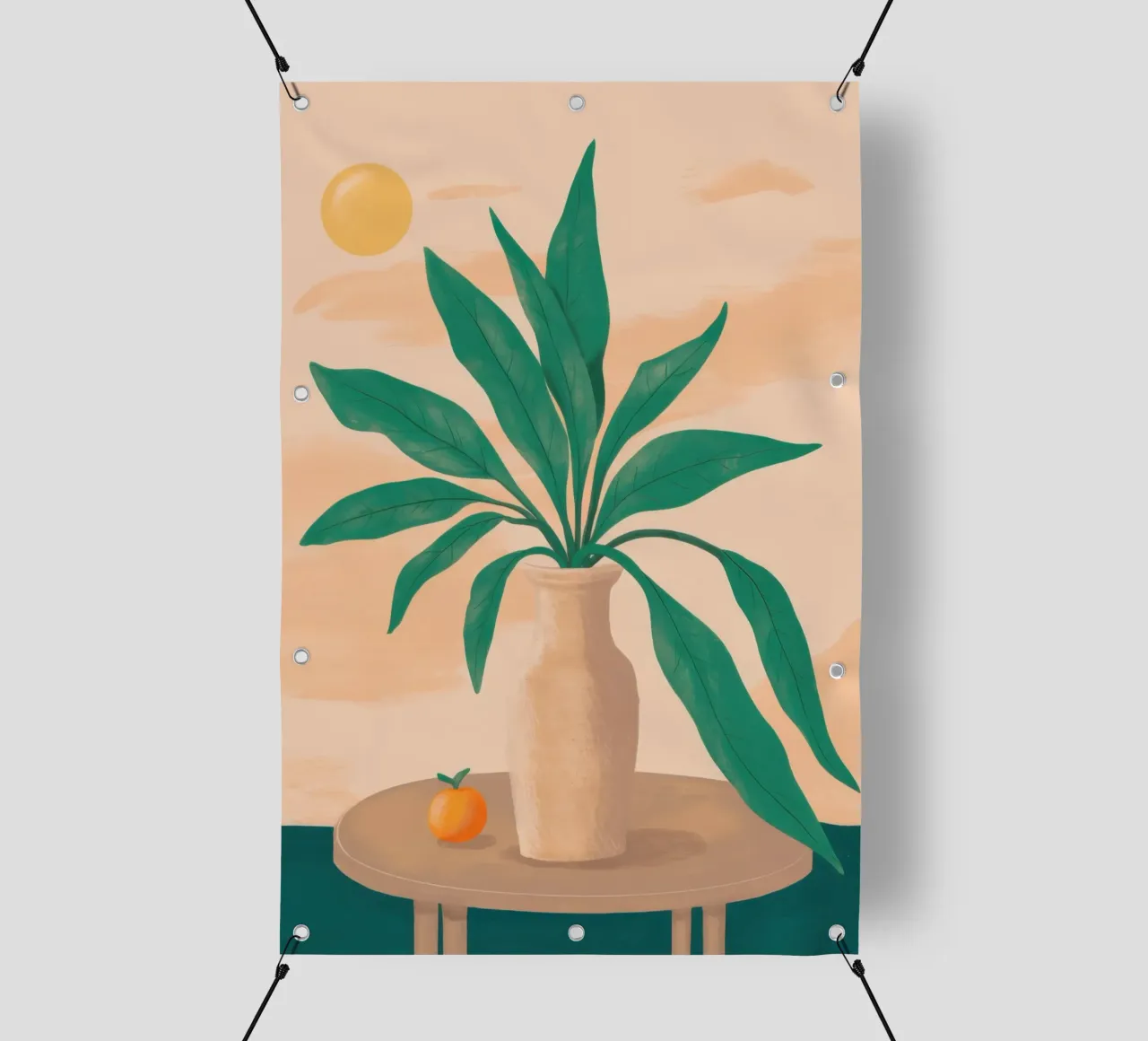 Semplice quiete vegetale telo in pvc da Veil Maya