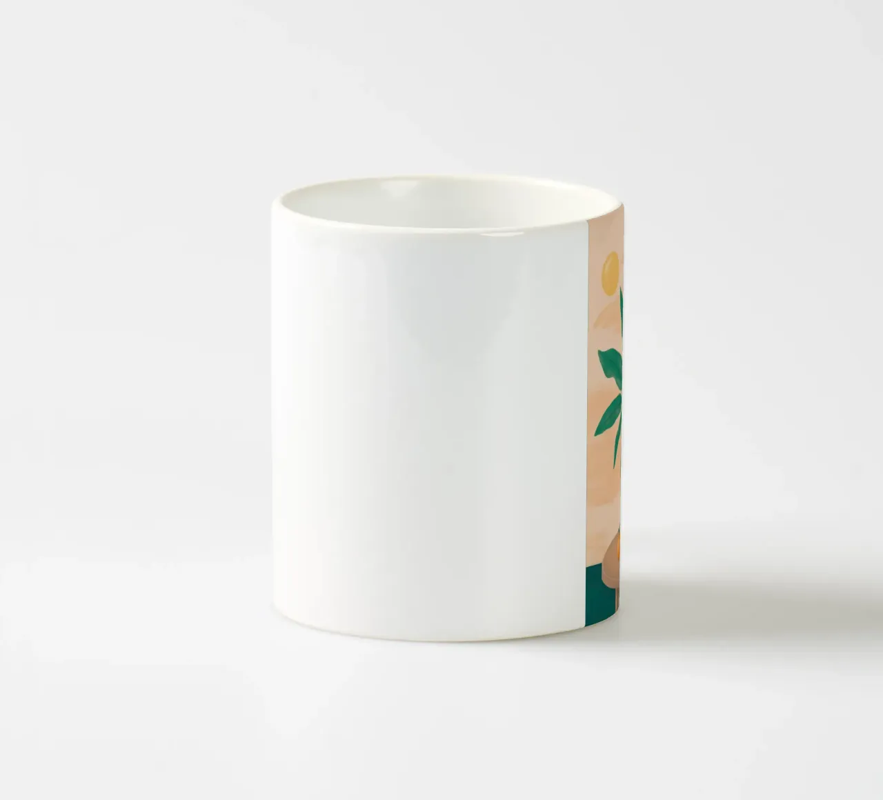 Semplice quiete vegetale tazza in ceramica da Veil Maya
