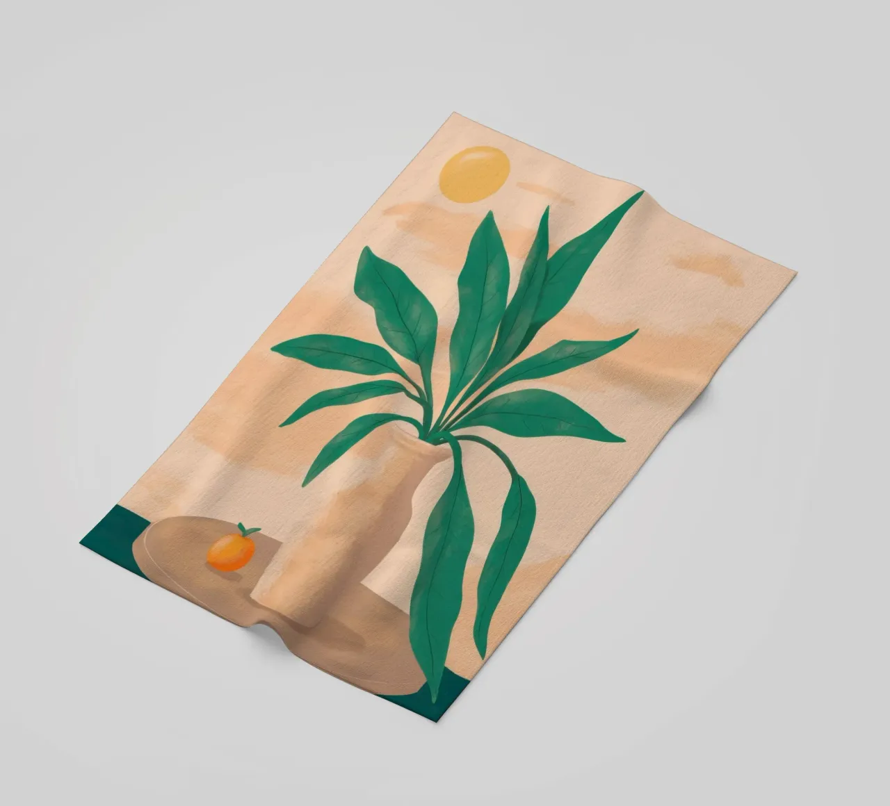 Semplice quiete vegetale telo mare da Veil Maya