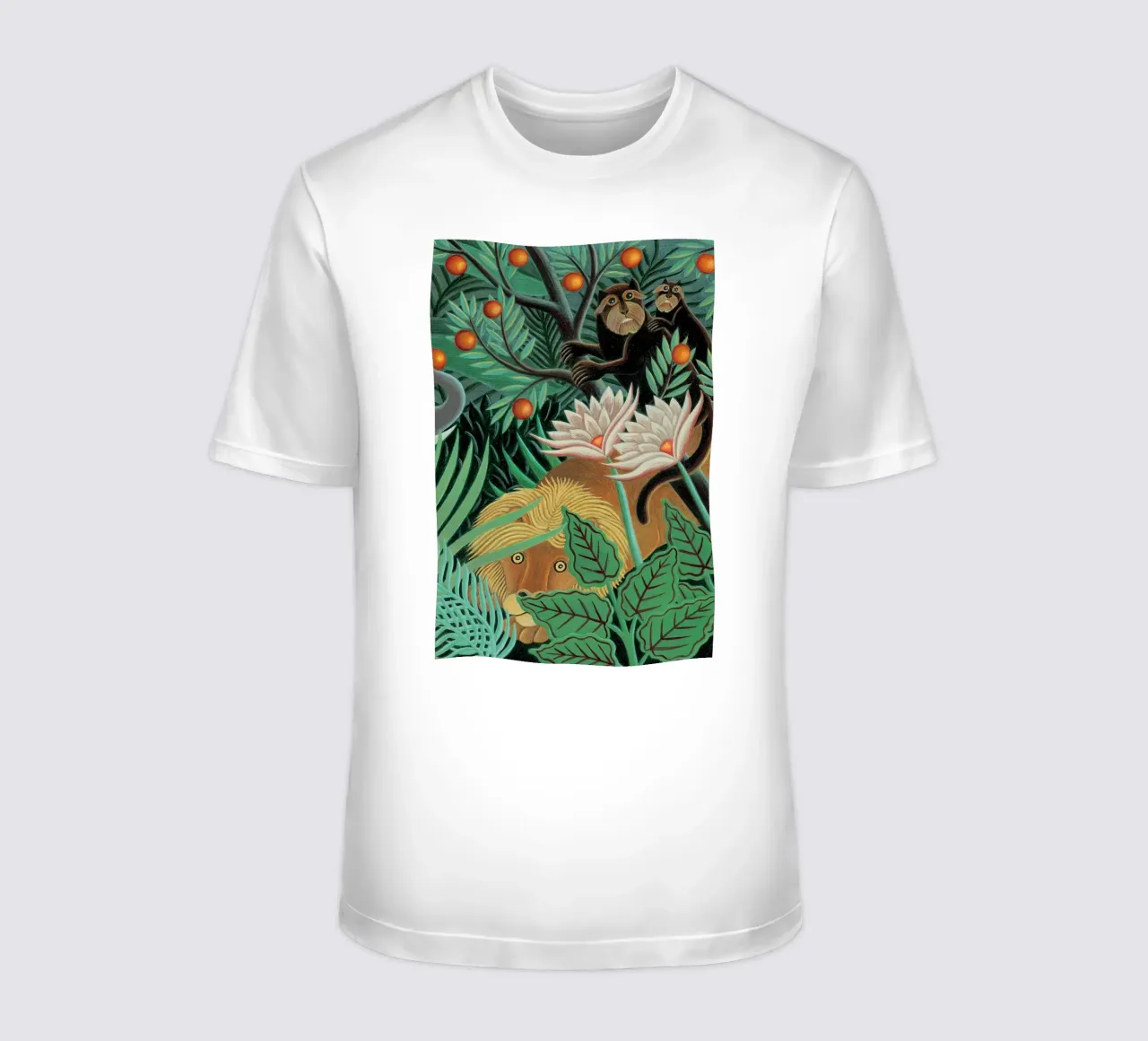 mannelijke leeuw op de loer t-shirt van taylor shop
