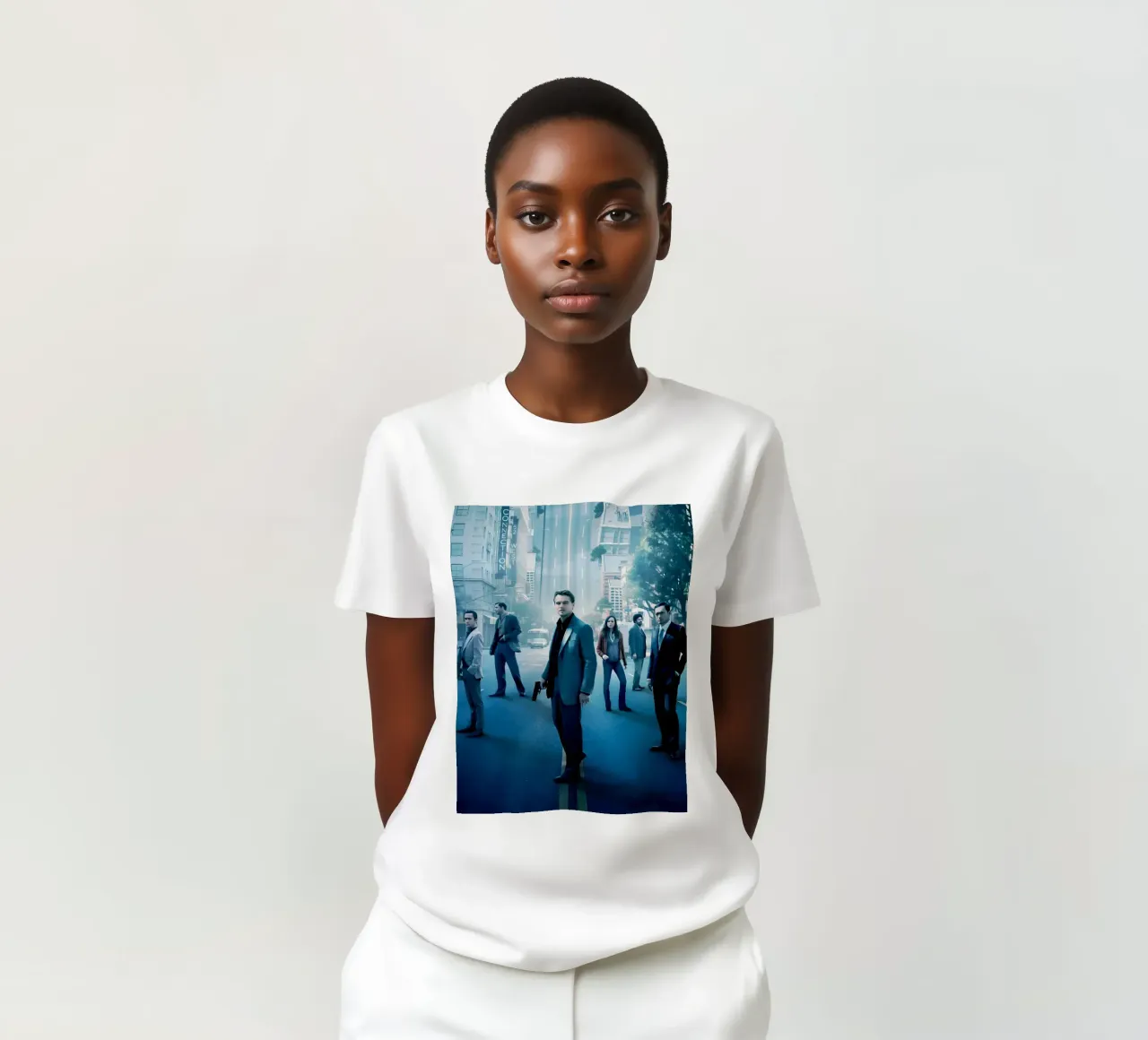 "A team of sharply dressed t-shirt by Low poly art