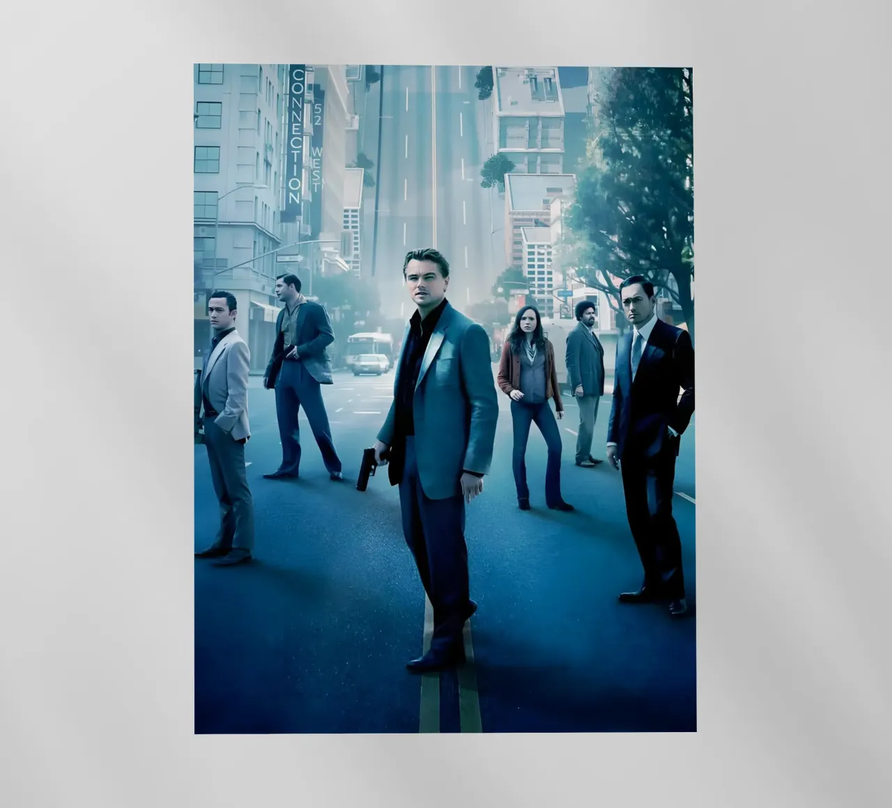 "A team of sharply dressed pellicola backlit da Low poly art