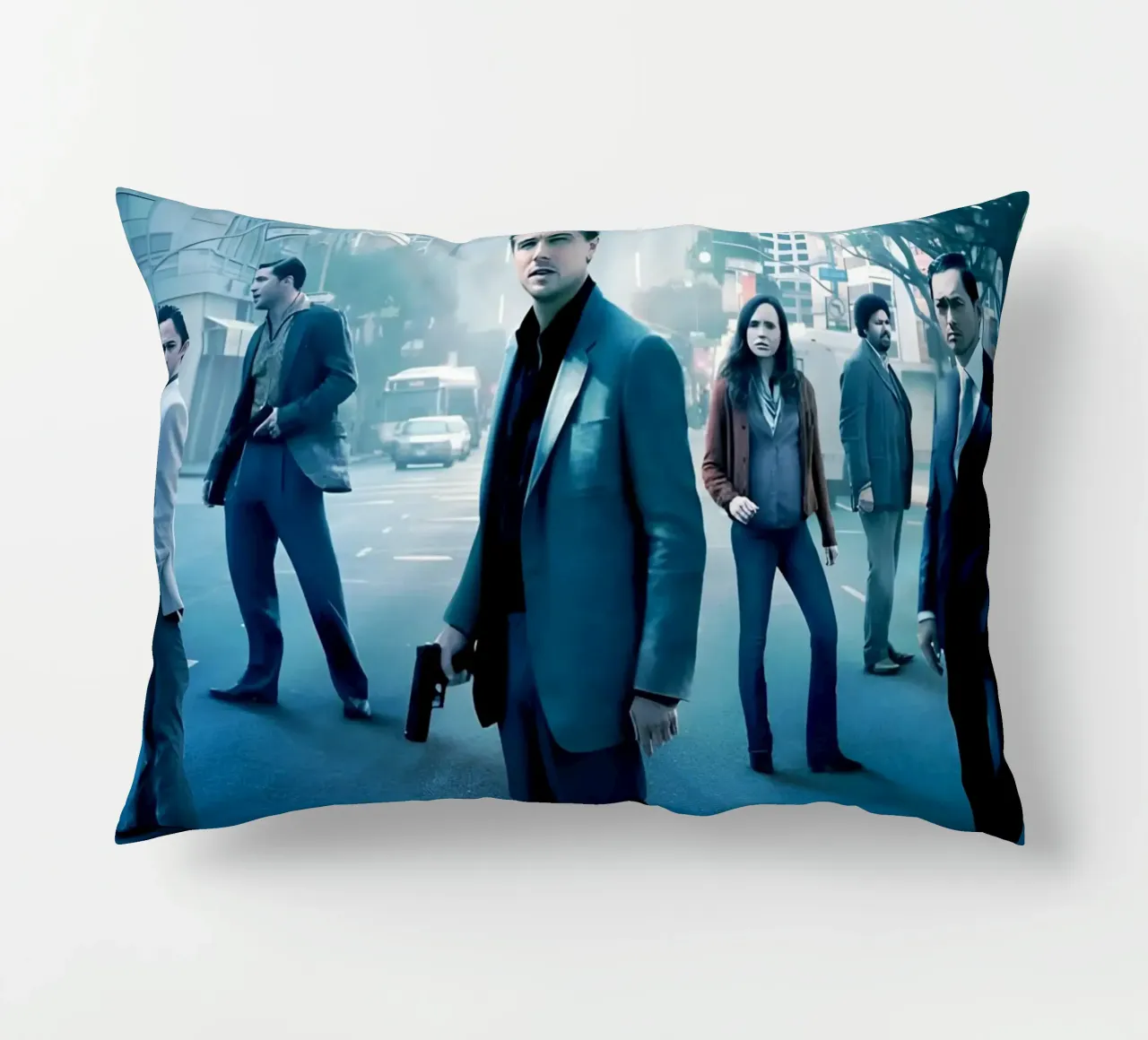 "A team of sharply dressed cuscino da Low poly art