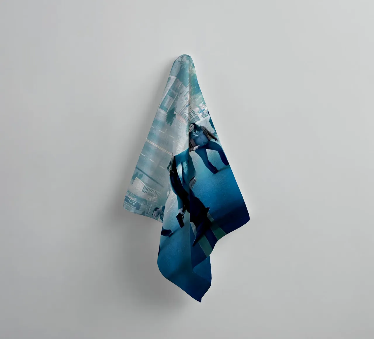 "A team of sharply dressed asciugamano da bagno da Low poly art