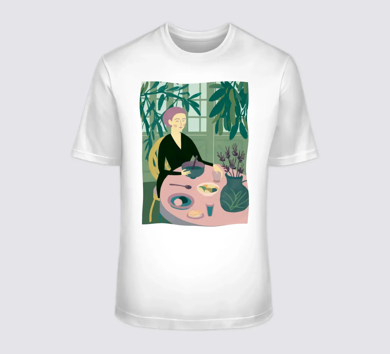 Riflessioni sul caffè della lavanda t-shirt da Veil Maya