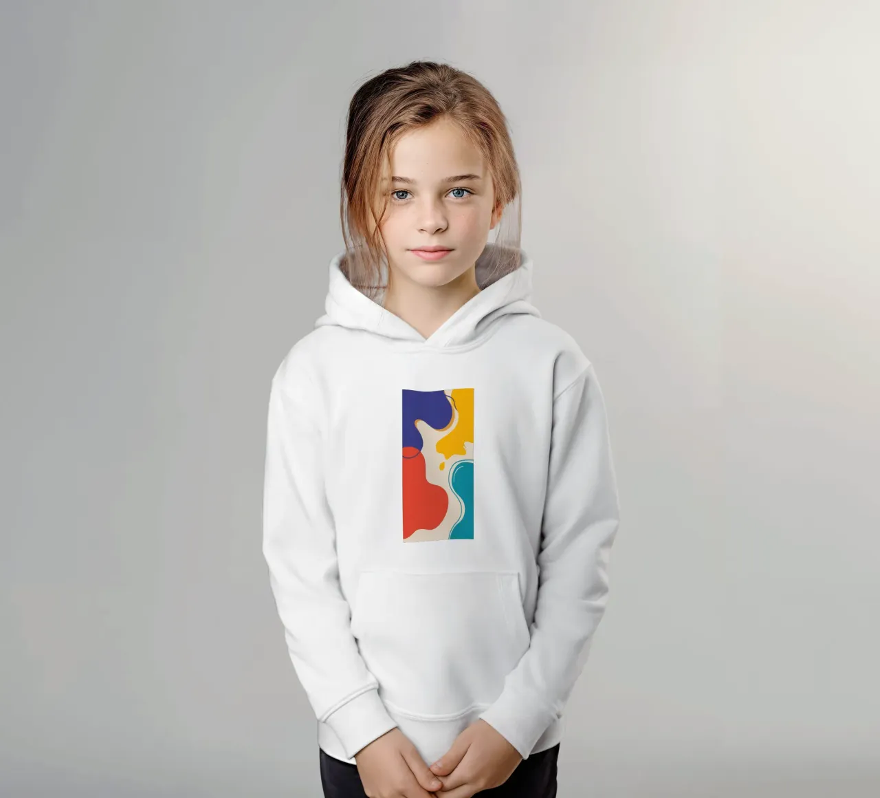 Flusso di colore astratto felpa bambino con cappuccio da Veil Maya