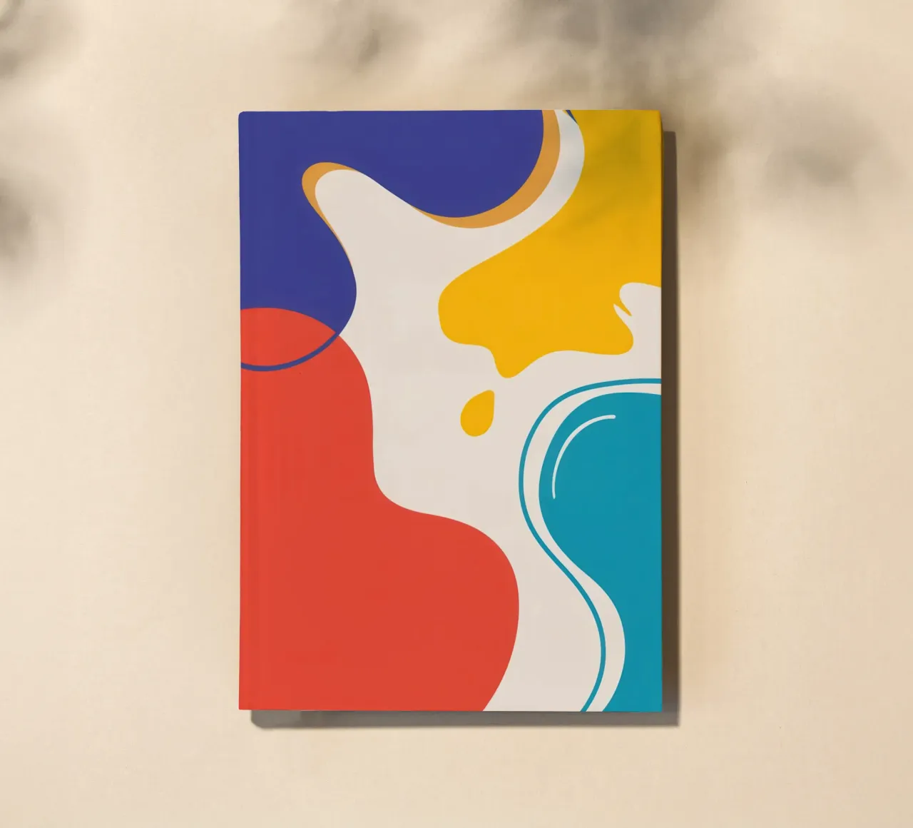 Abstract Color Flow notebook by Veil Maya