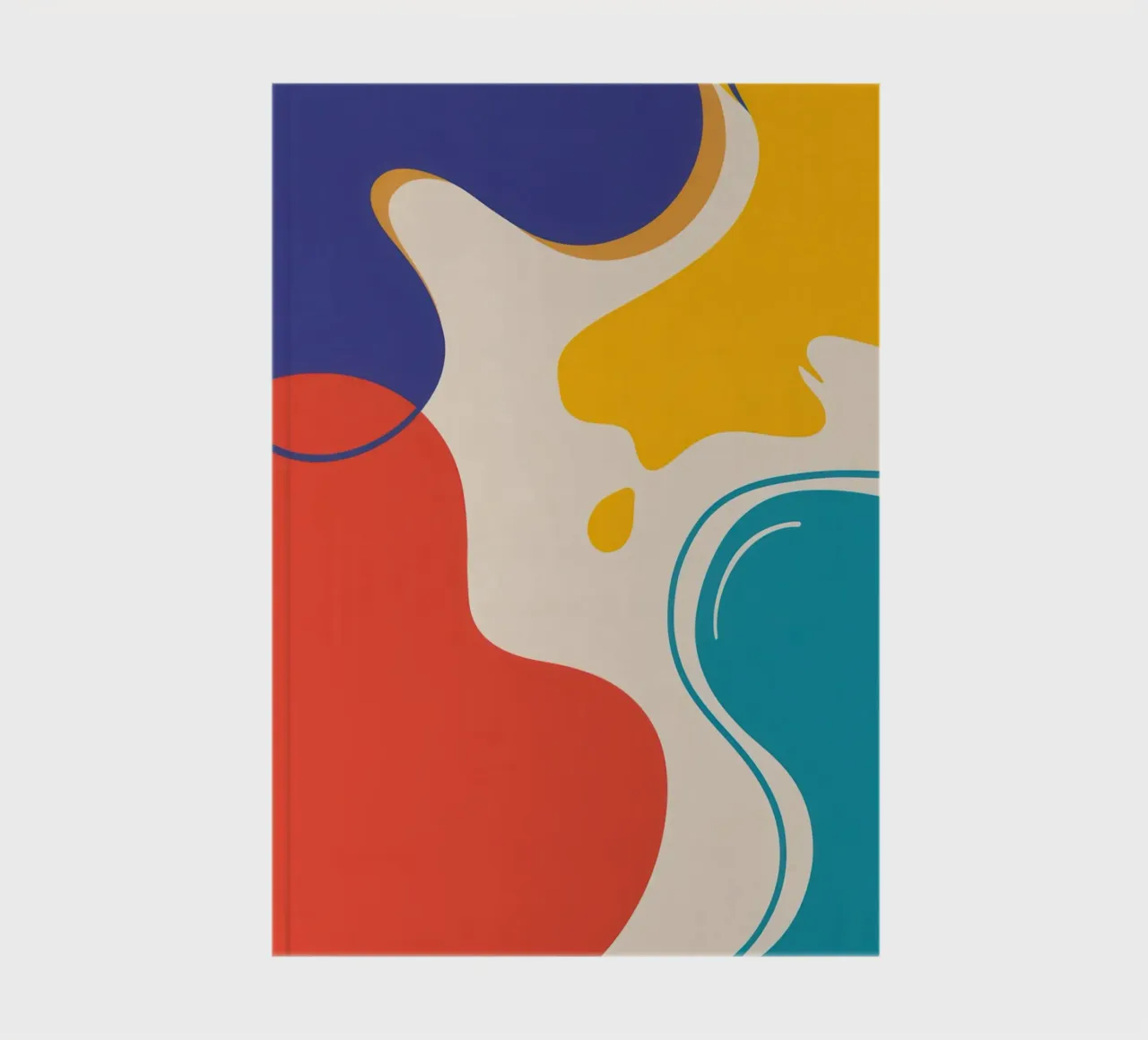 Abstract Color Flow notebook by Veil Maya