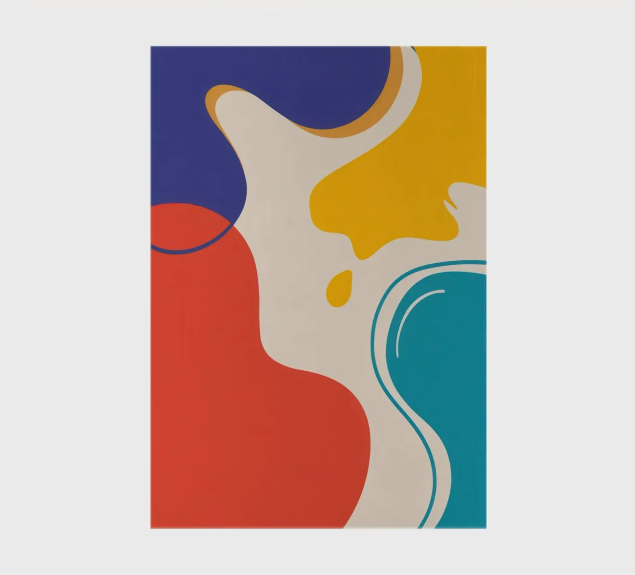 Abstract Color Flow notebook by Veil Maya