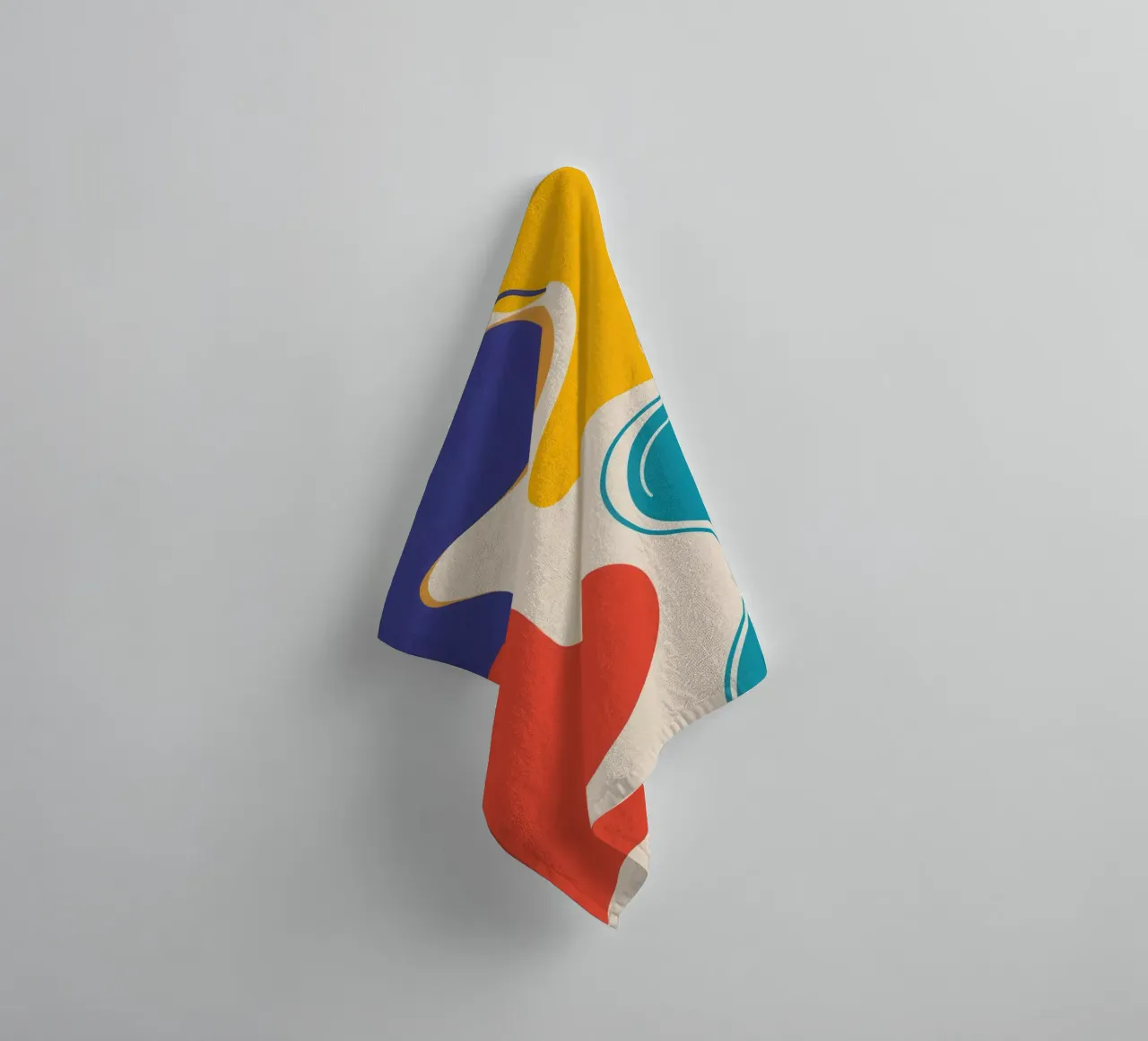 Abstract Color Flow towel by Veil Maya