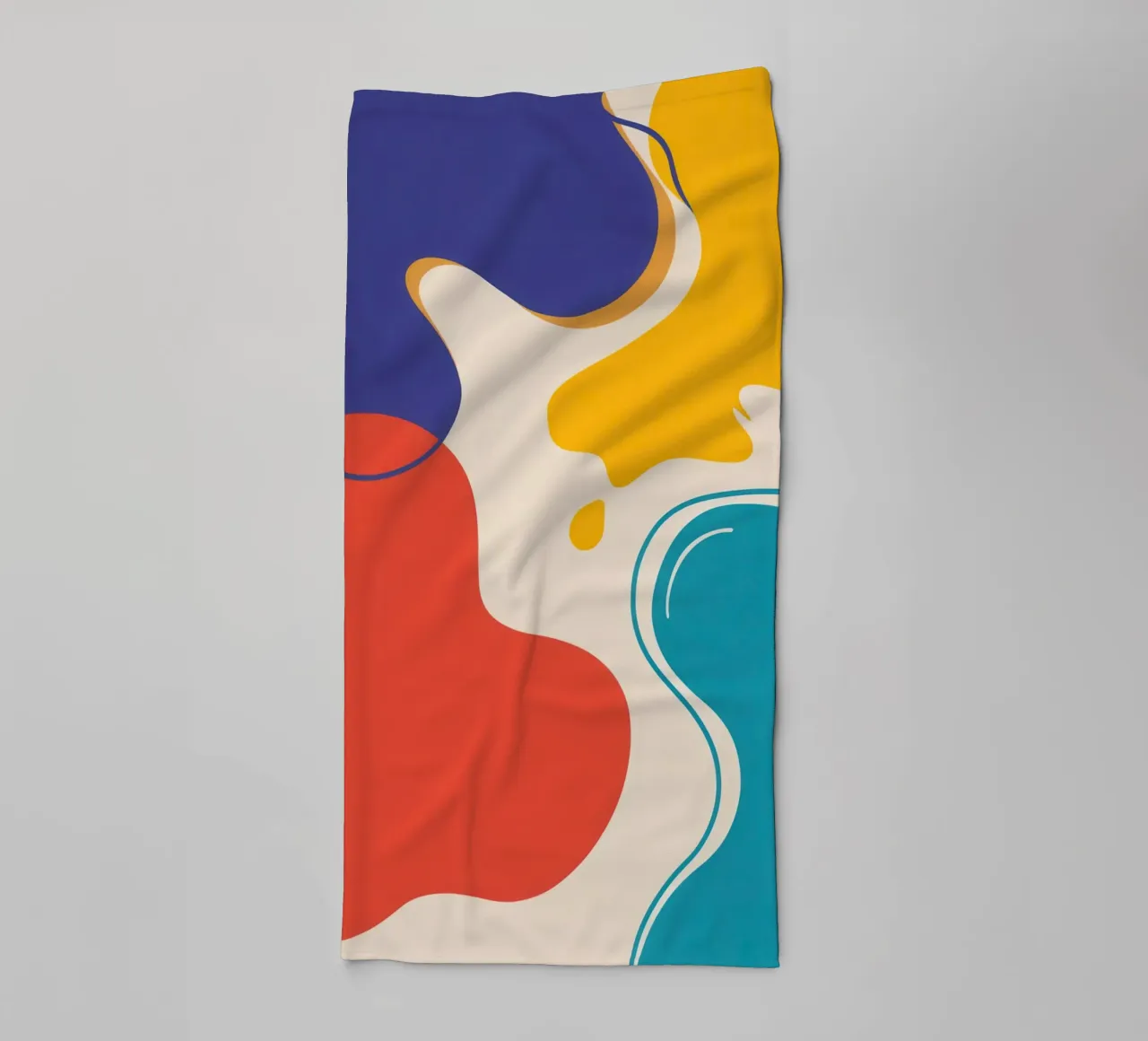 Abstract Color Flow towel by Veil Maya