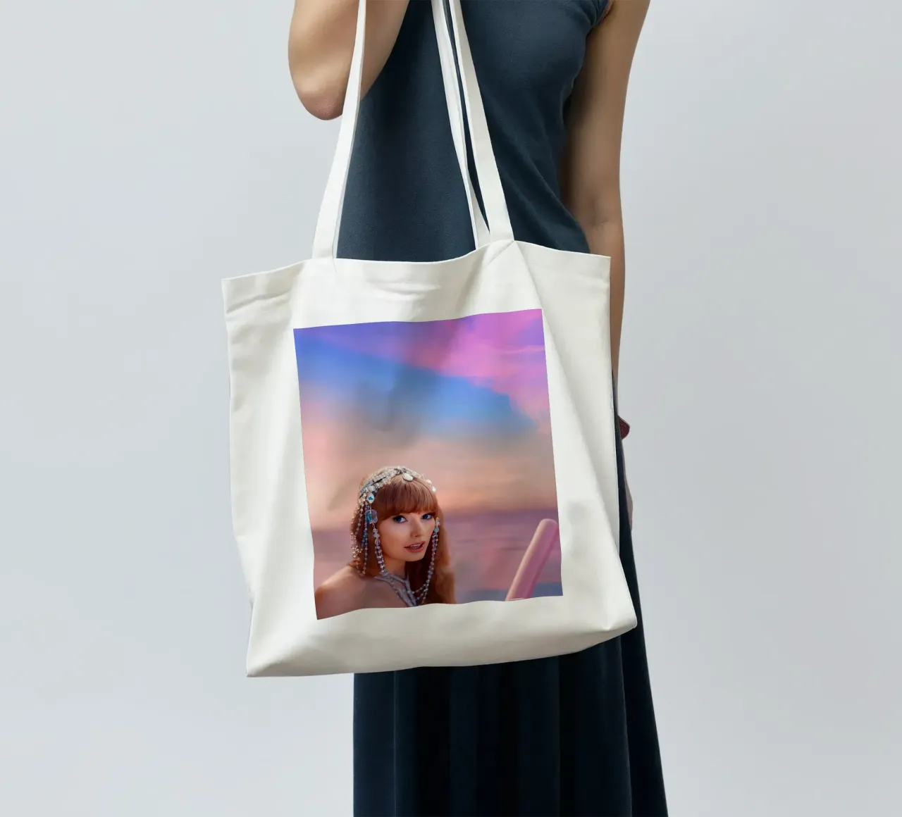 Taylor Swift Pink borsa in juta da Musadad Shop