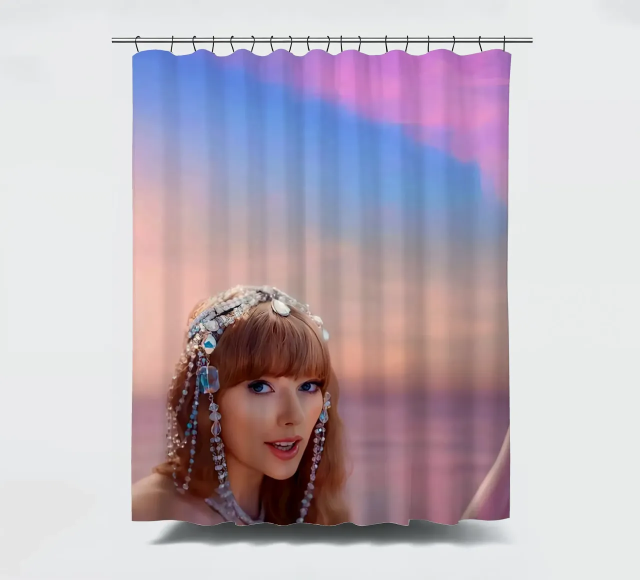 Taylor Swift Pink Duschvorhang von Musadad Shop