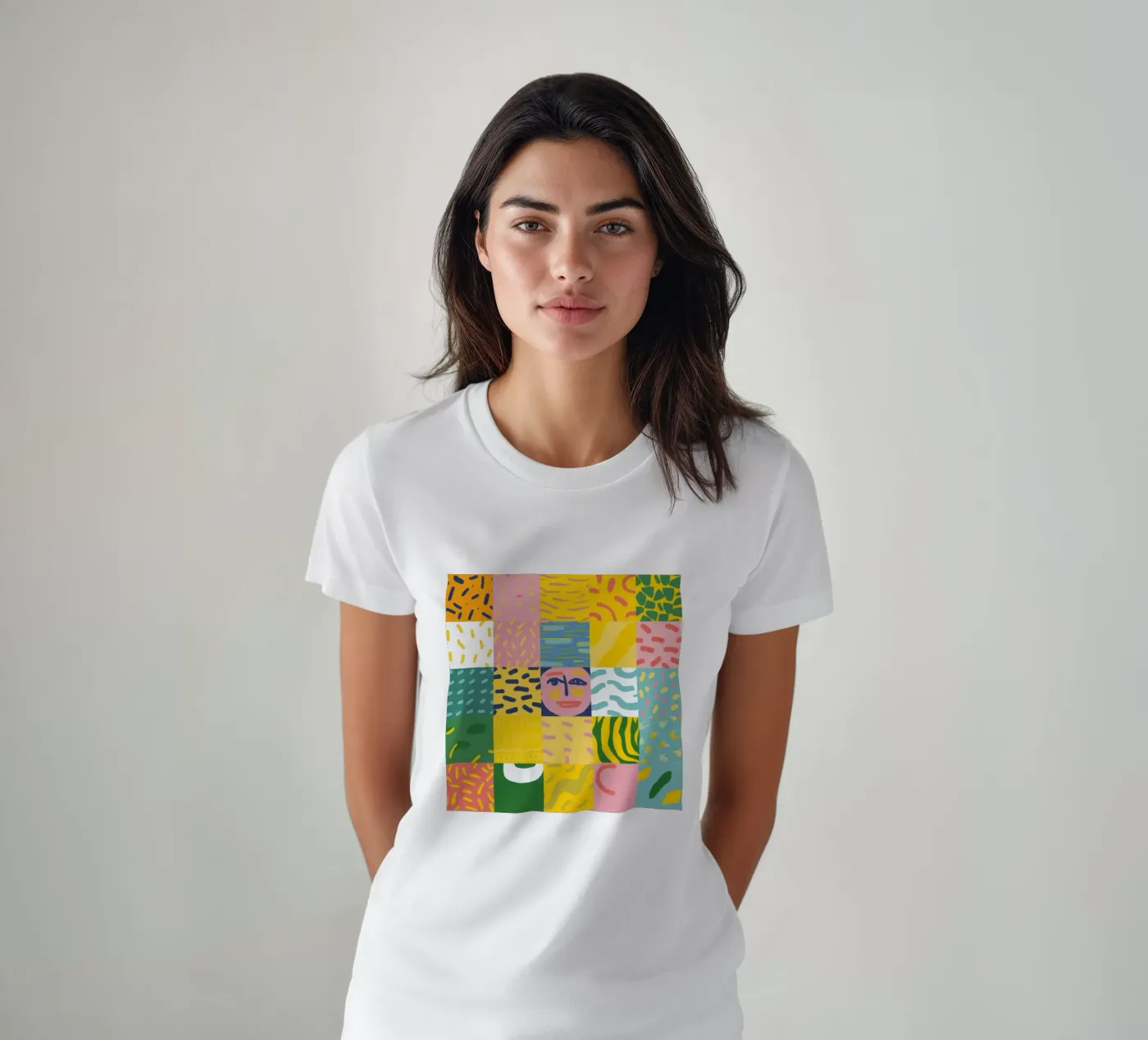 Anima prismatica patchwork t-shirt da Prism Ritual