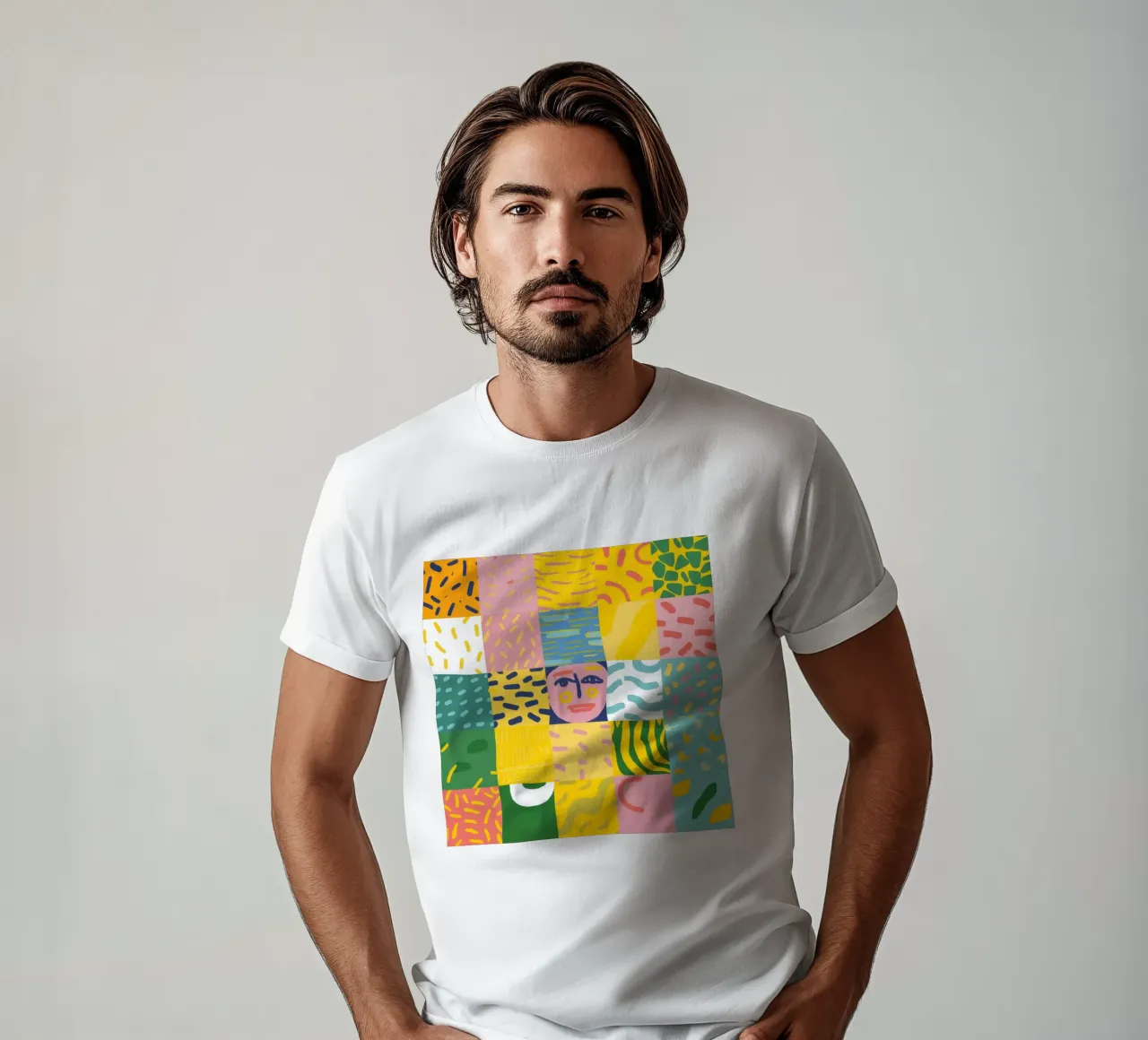 Anima prismatica patchwork t-shirt da Prism Ritual