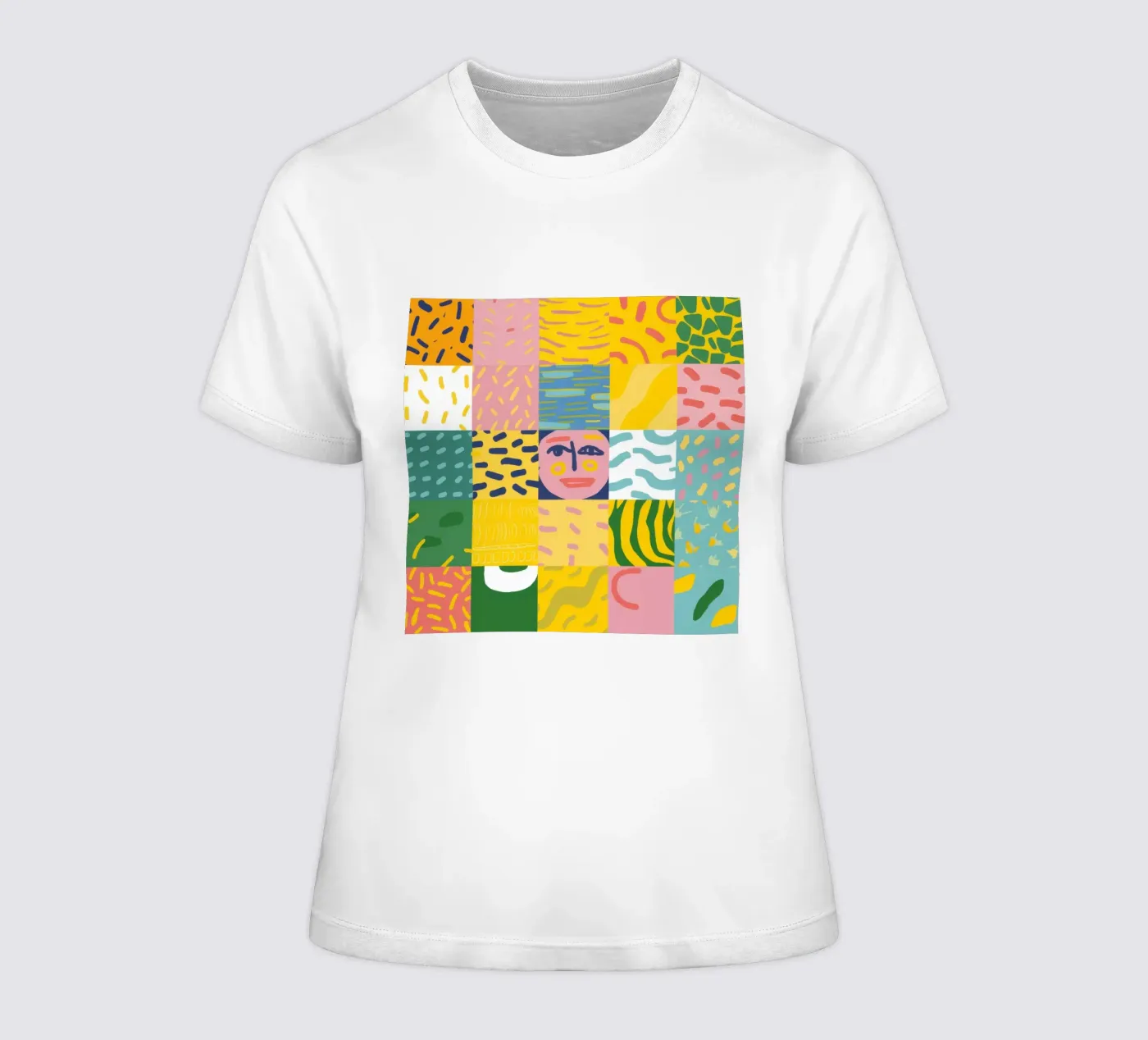 Anima prismatica patchwork t-shirt da donna da Prism Ritual
