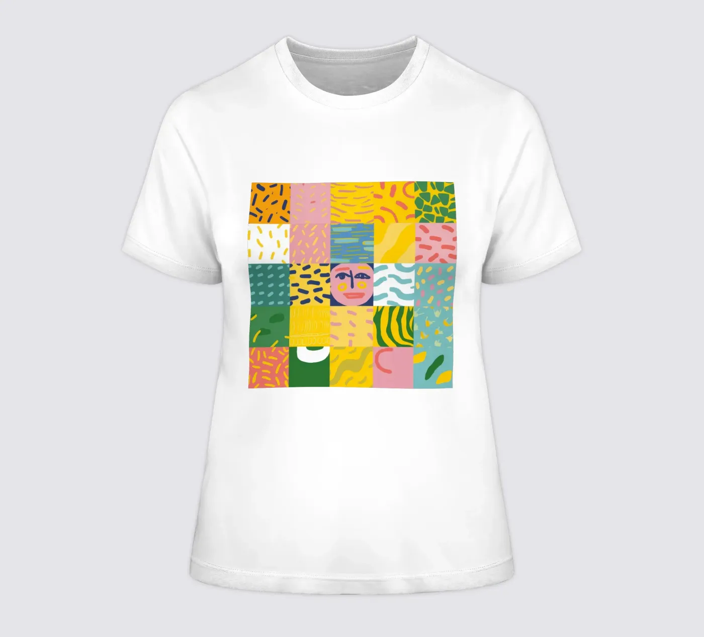 Anima prismatica patchwork t-shirt da donna da Prism Ritual