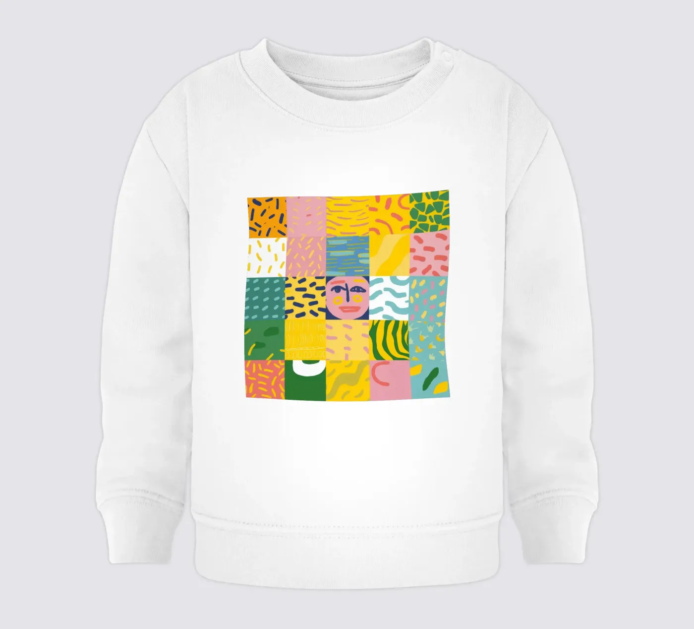Anima prismatica patchwork felpa neonato da Prism Ritual