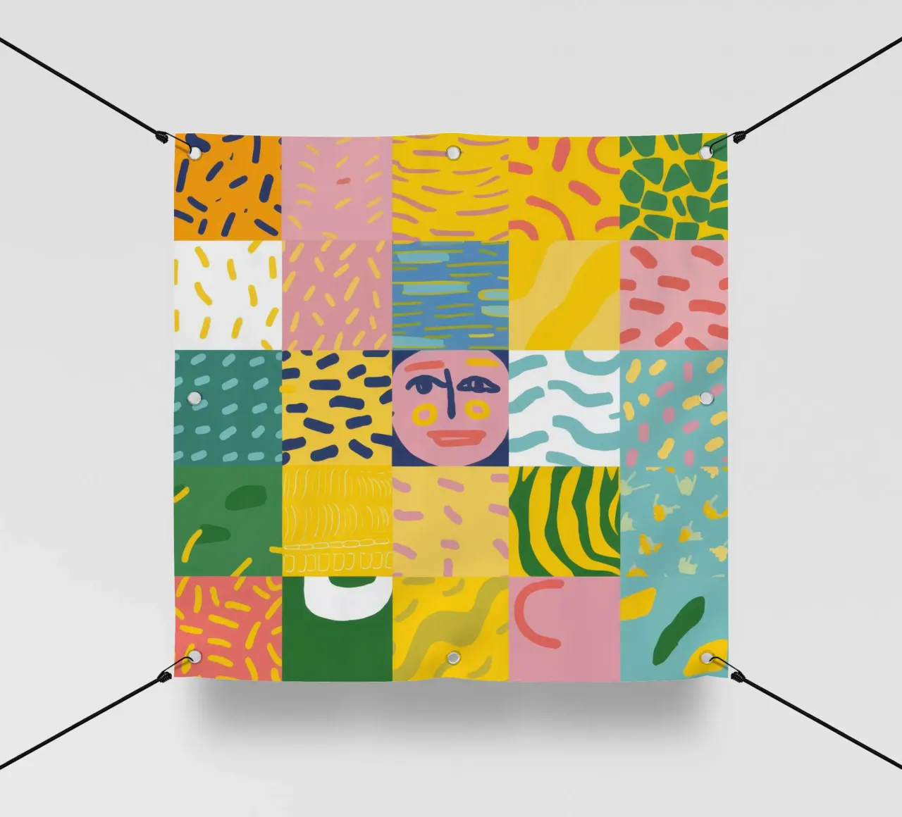 Anima prismatica patchwork telo in pvc da Prism Ritual