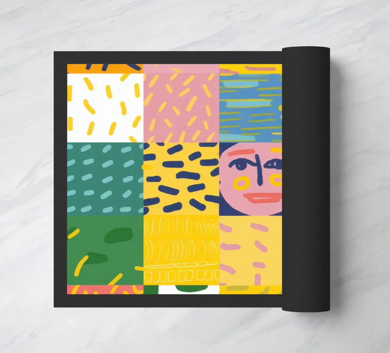 Patchwork Prismatische Seele Fußmatte von Prism Ritual