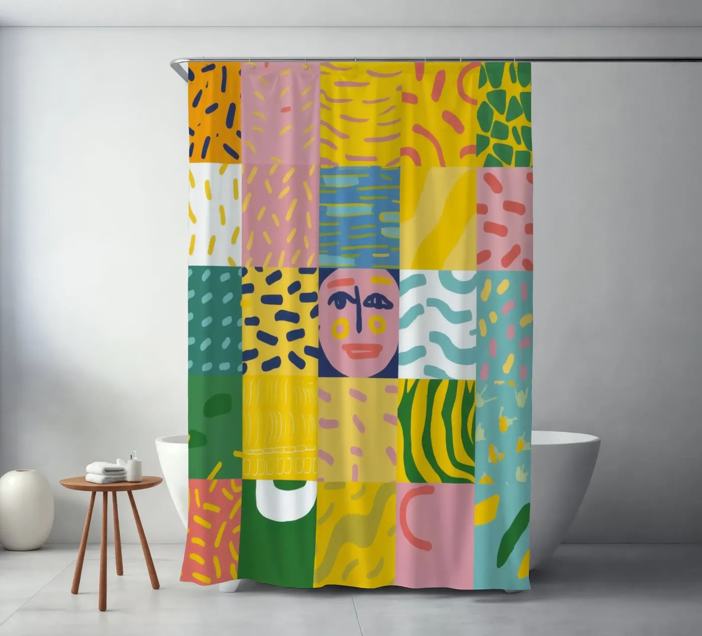 Patchwork Prismatic Soul tenda da doccia da Prism Ritual