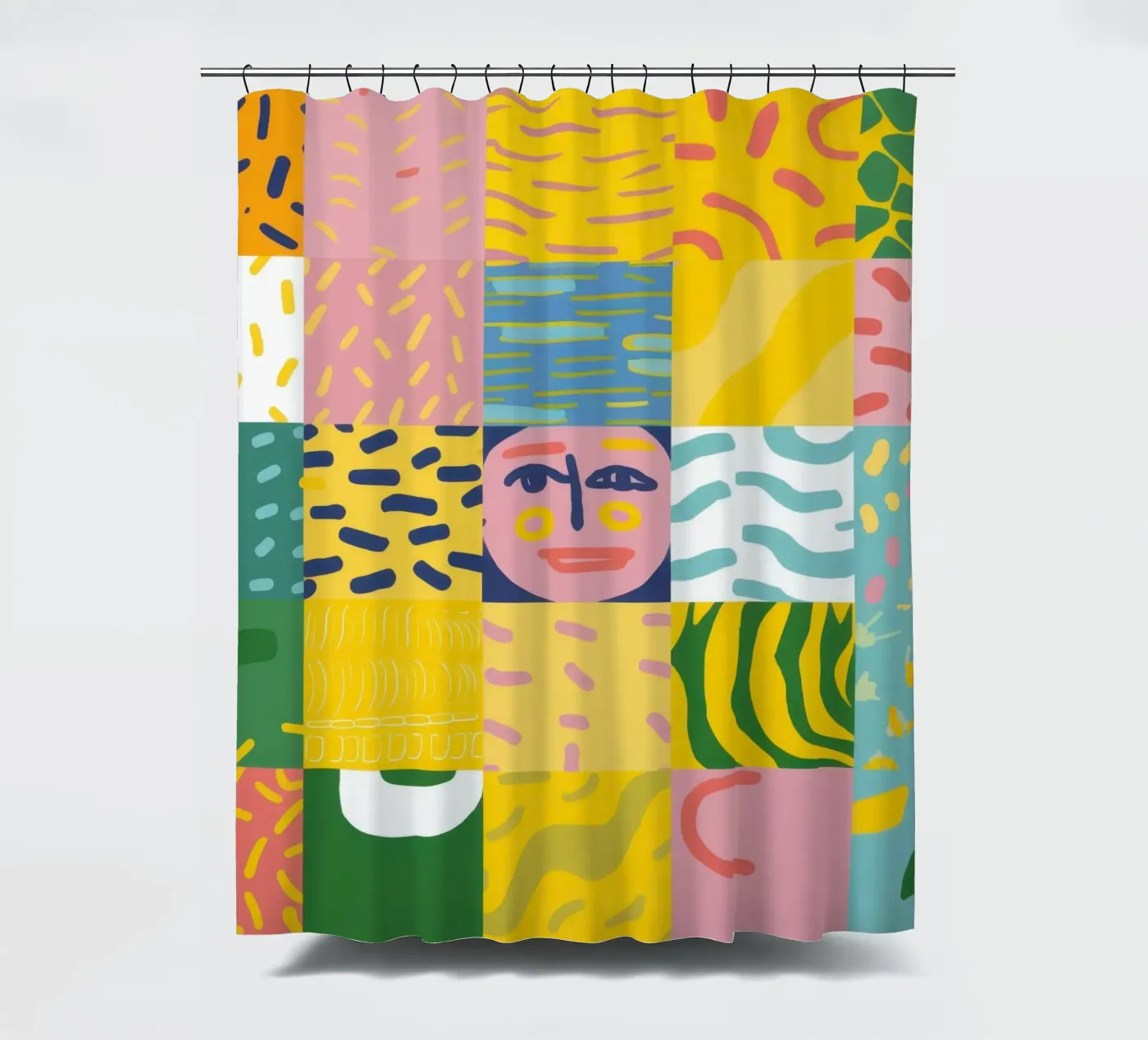 Anima prismatica patchwork tenda da doccia da Prism Ritual