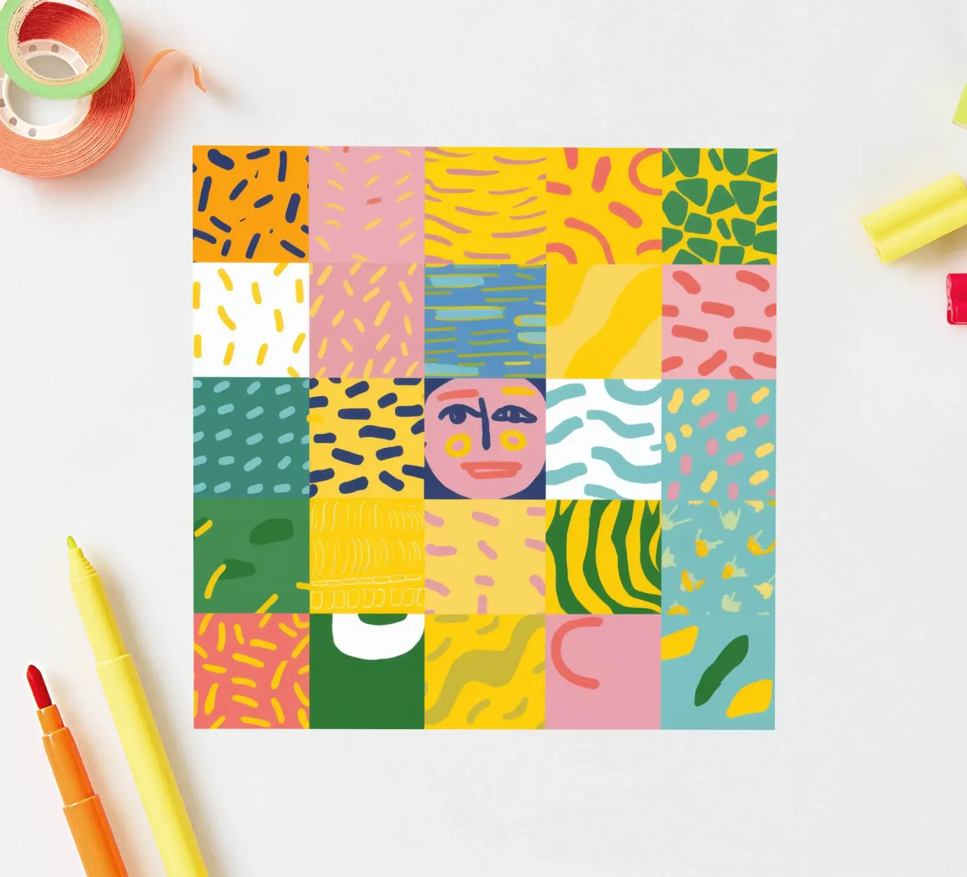 Patchwork Prismatische Ziel sticker van Prism Ritual