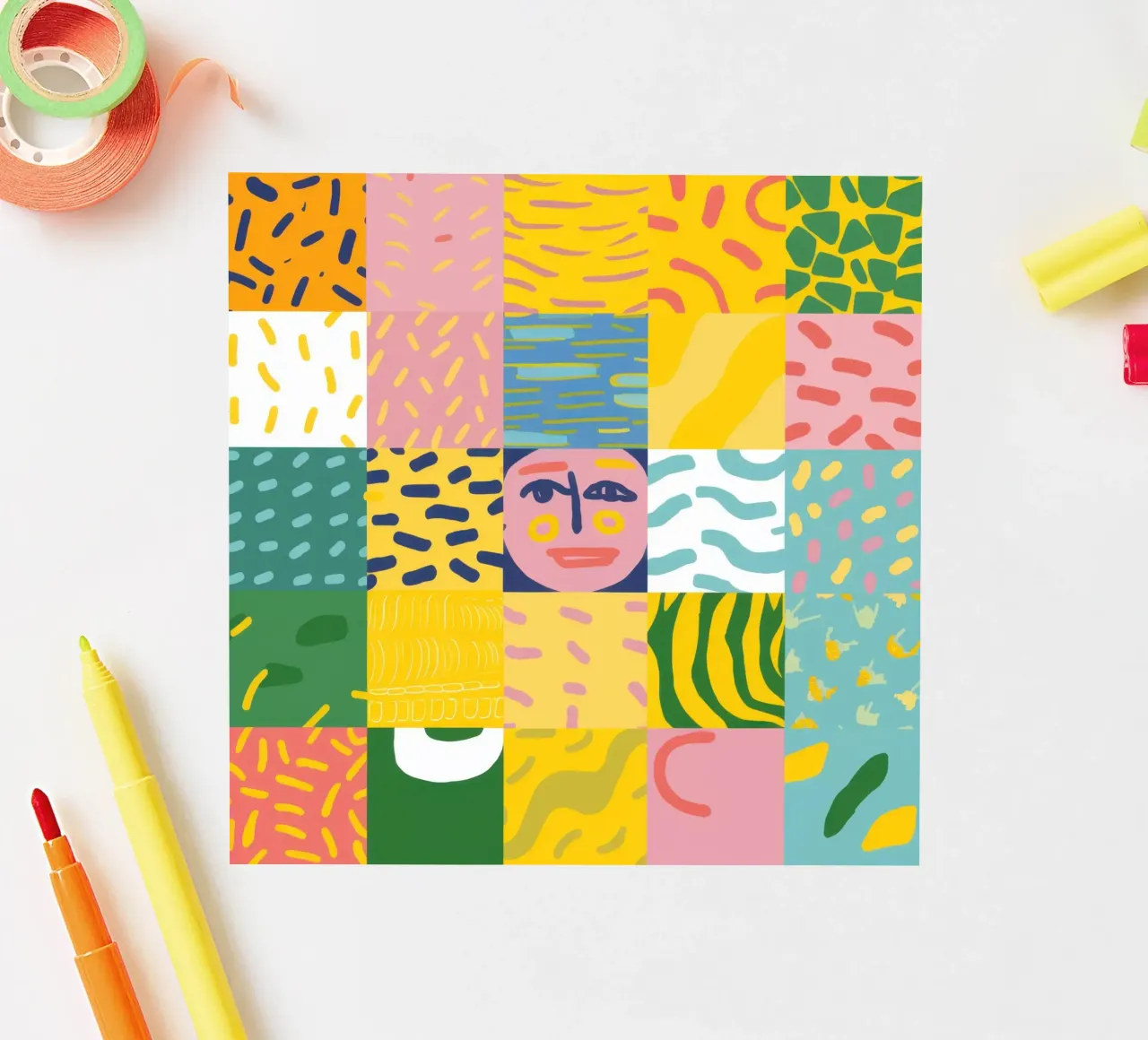 Anima prismatica patchwork adesivo da Prism Ritual