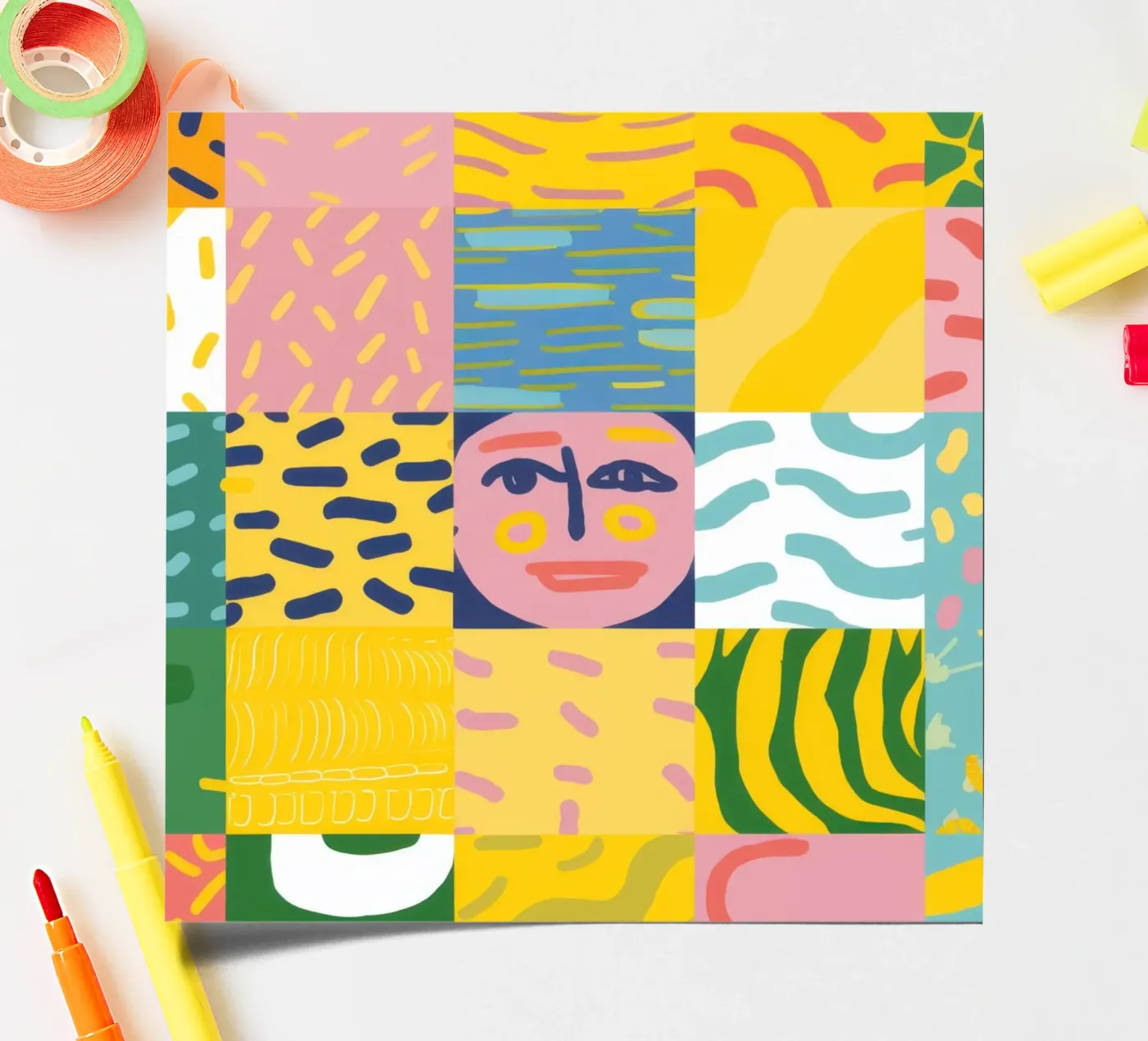 Patchwork Prismatic Soul sticker sheet by Prism Ritual