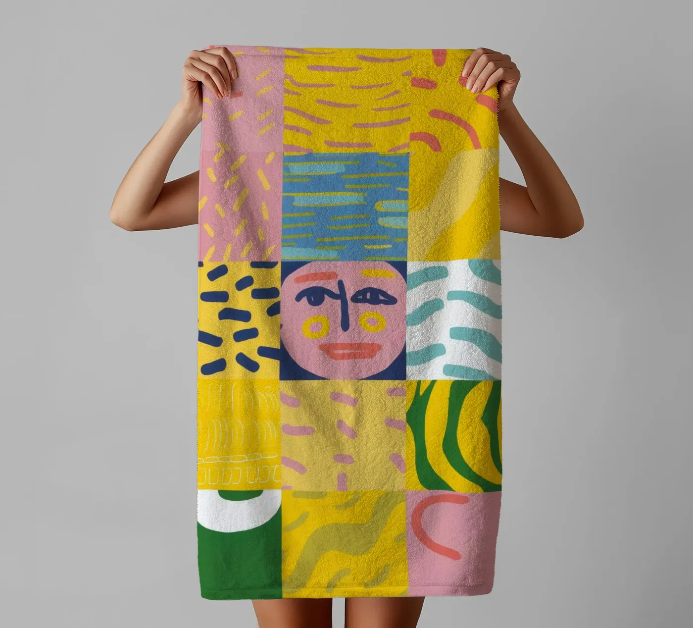 Patchwork Prismatic Soul towel by Prism Ritual