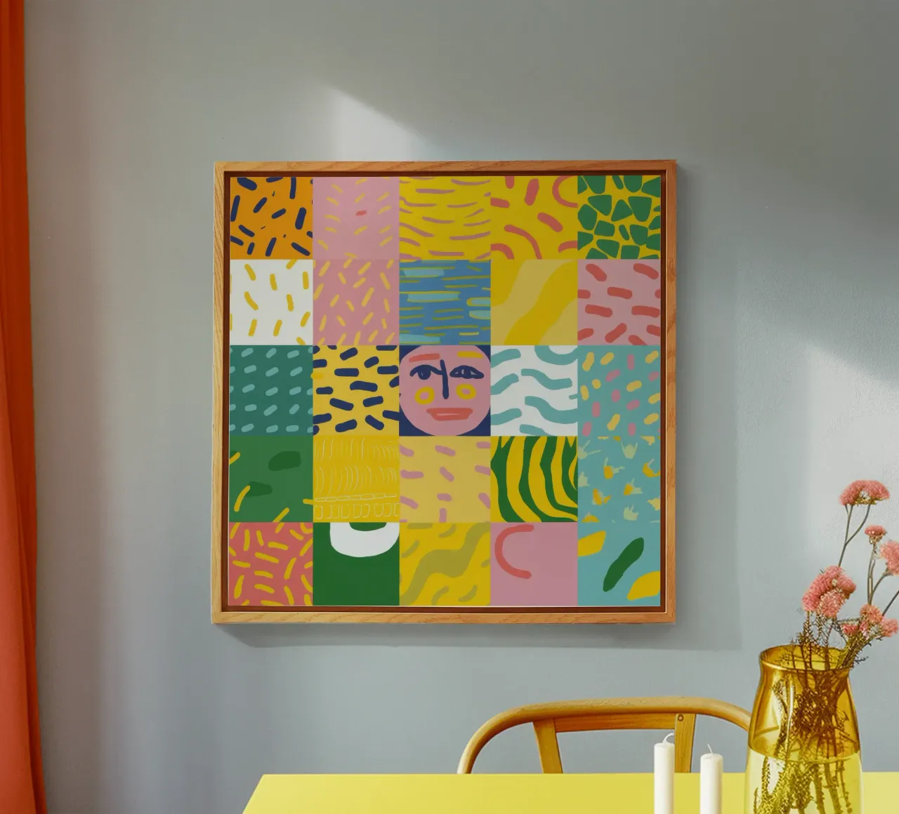 Patchwork Prismatische Ziel acryl van Prism Ritual