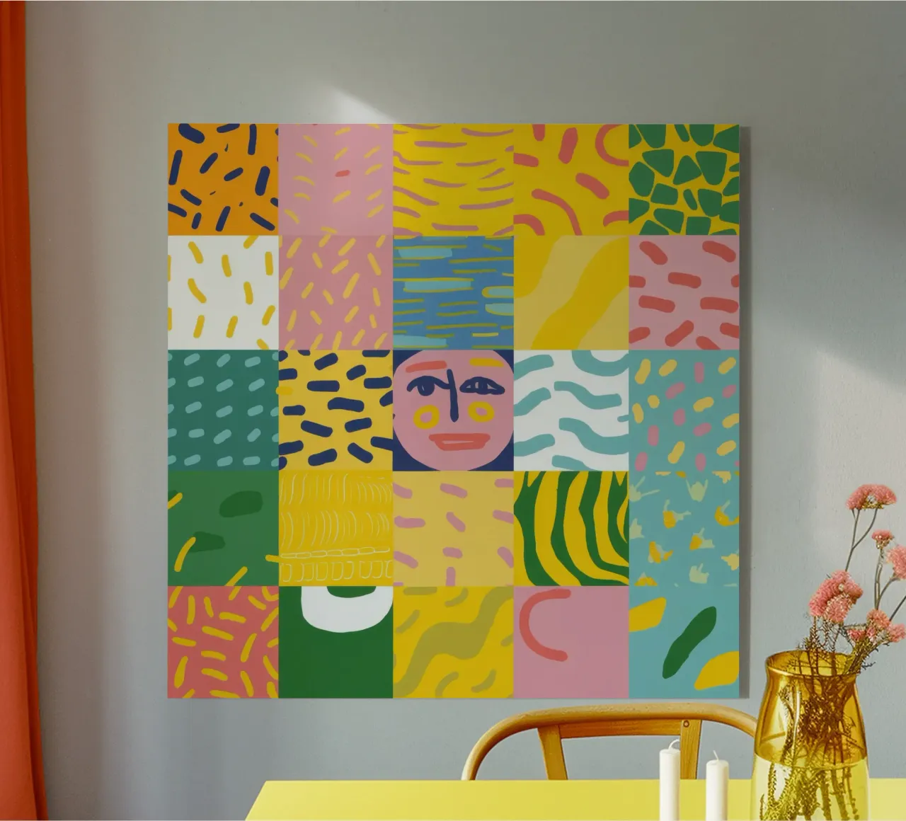 Patchwork Prismatische Ziel acryl van Prism Ritual