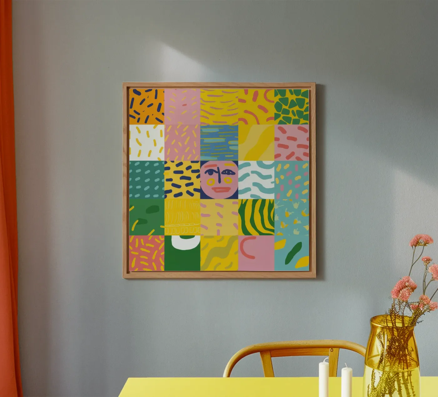 Patchwork Prismatische Ziel aluminium-dibond van Prism Ritual