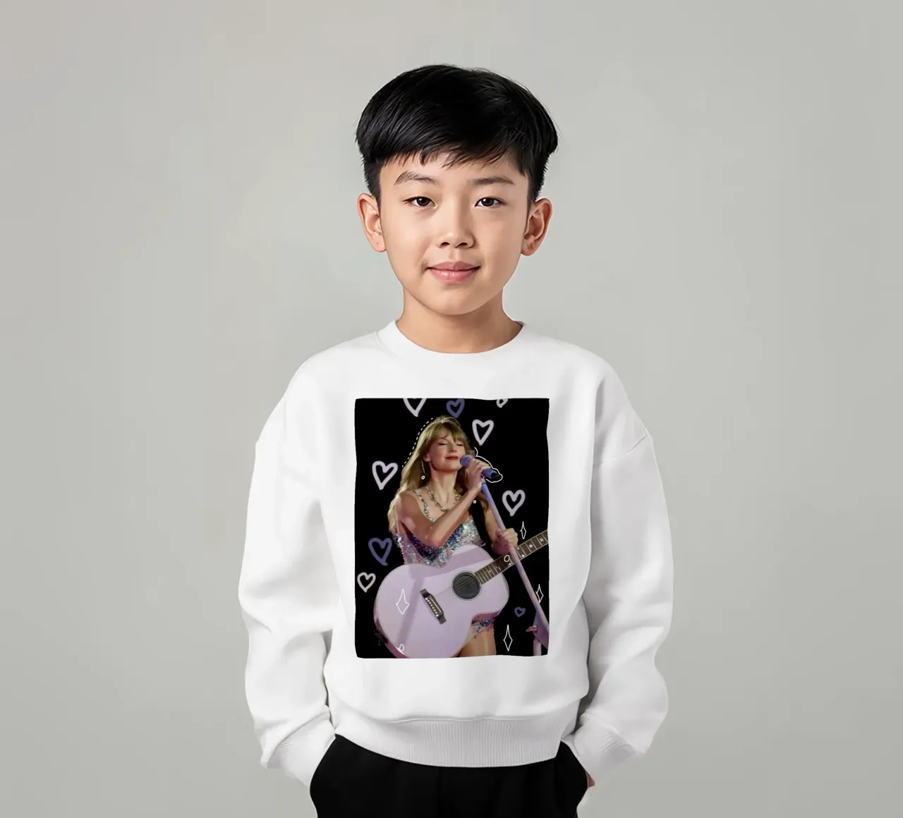 Taylor Swift guitar felpa bambino da Musdadad Shop