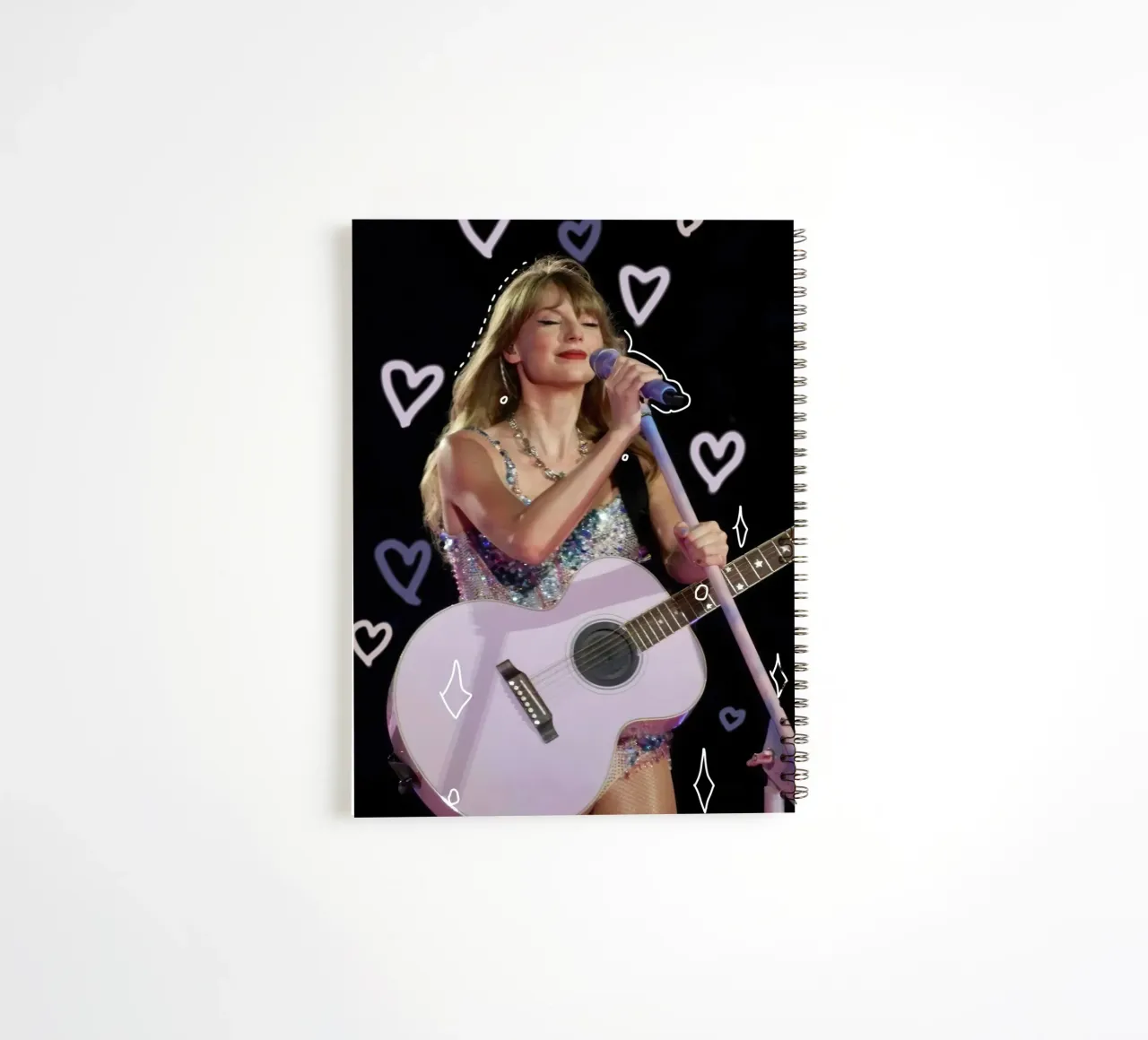 Taylor Swift guitar spiral notebook by Musadad Shop