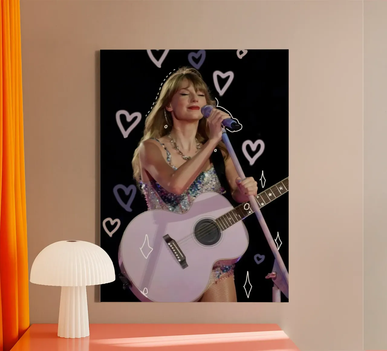Taylor Swift guitar tela da Musadad Shop