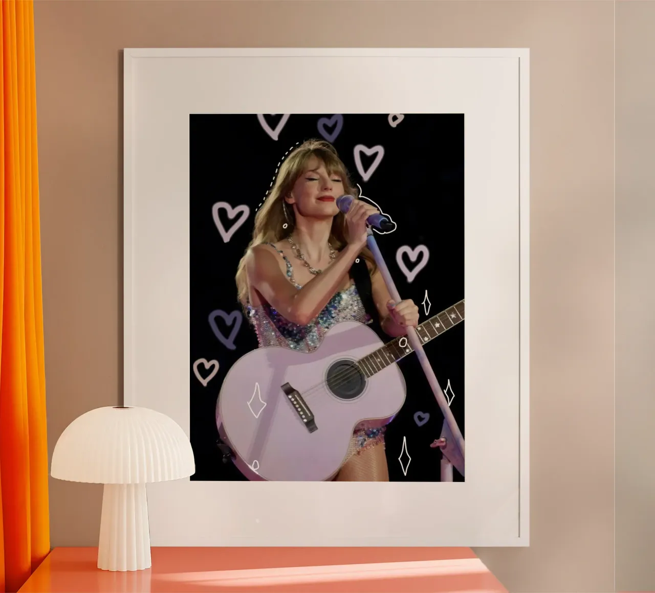 Taylor Swift guitar carta hahnemühle da Musdadad Shop