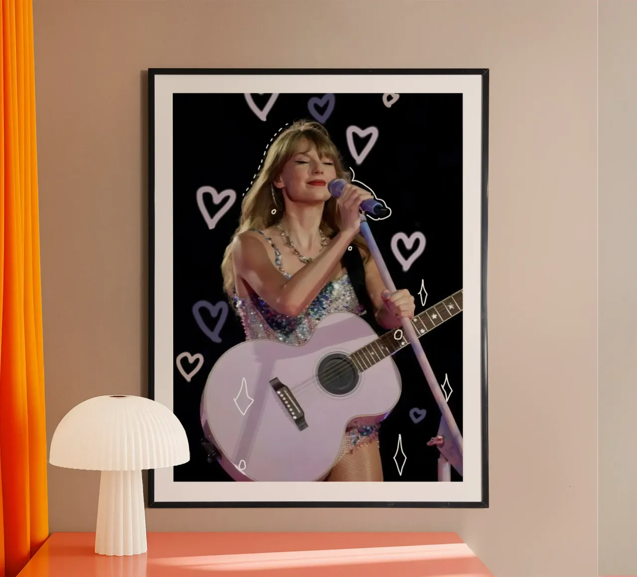 Taylor Swift guitar carta hahnemühle da Musdadad Shop