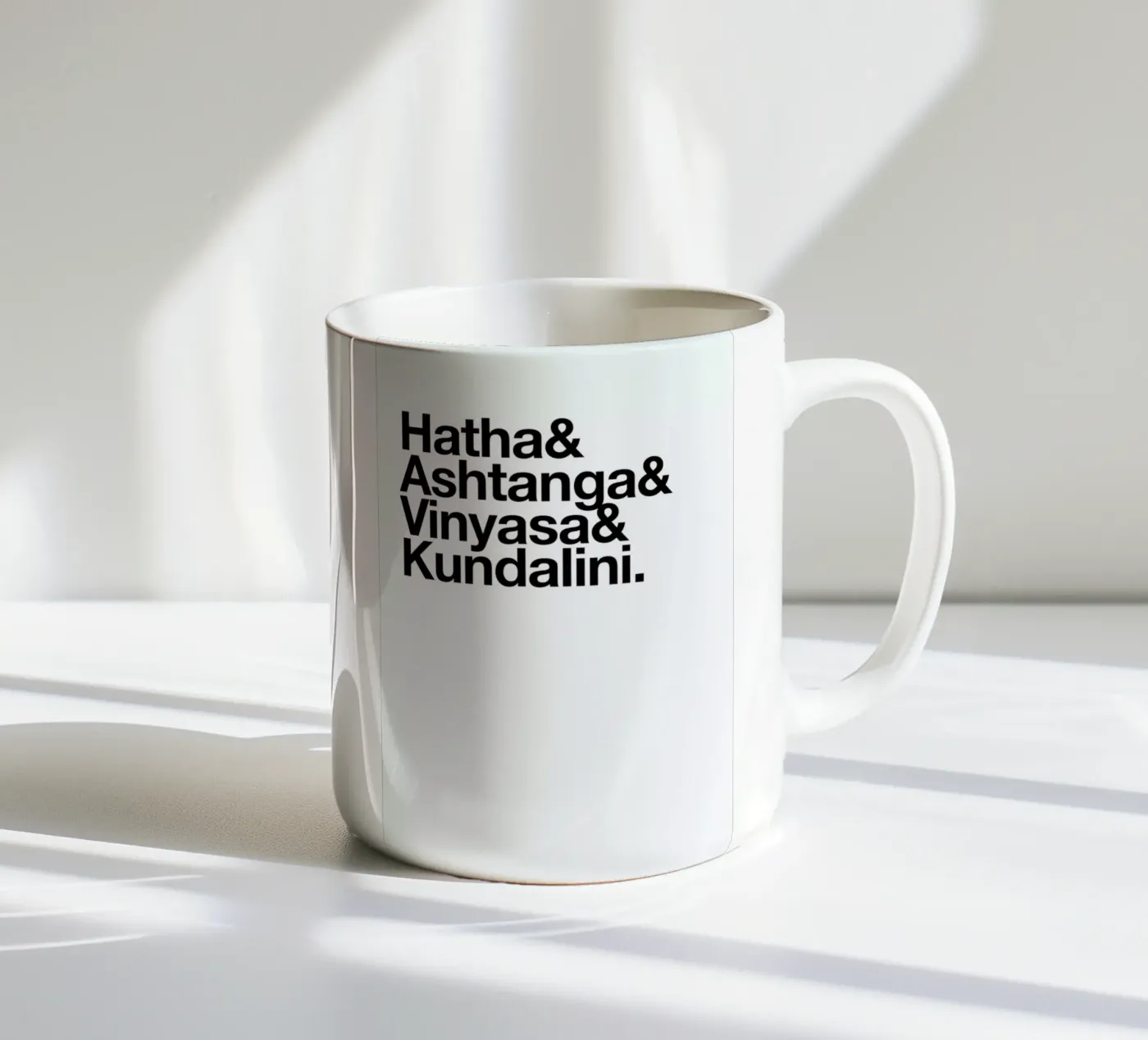 Yoga ceramic mug by Studio One