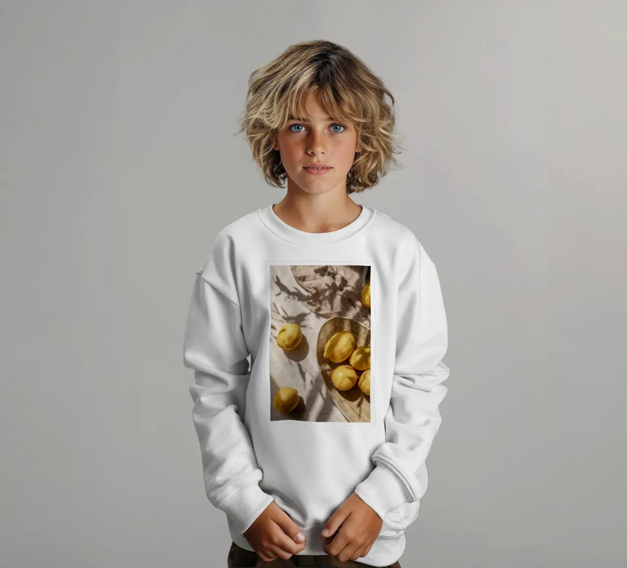 limoni frutta felpa bambino da Ella Ward