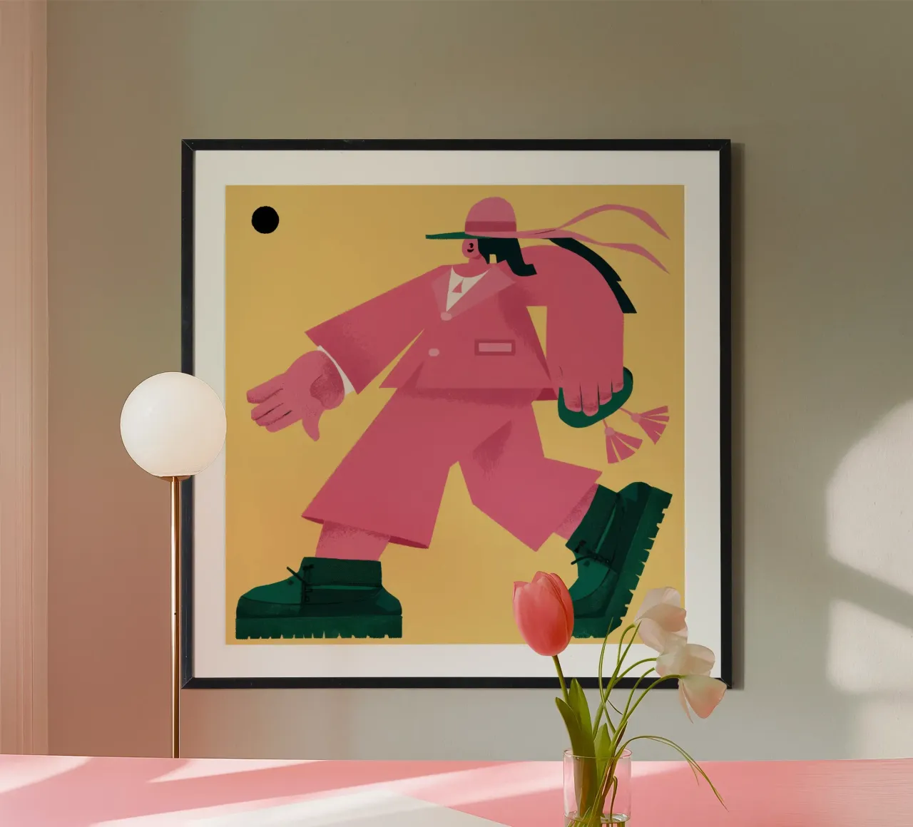 Streetwear Pink Poise hahnemühle by Veil Maya